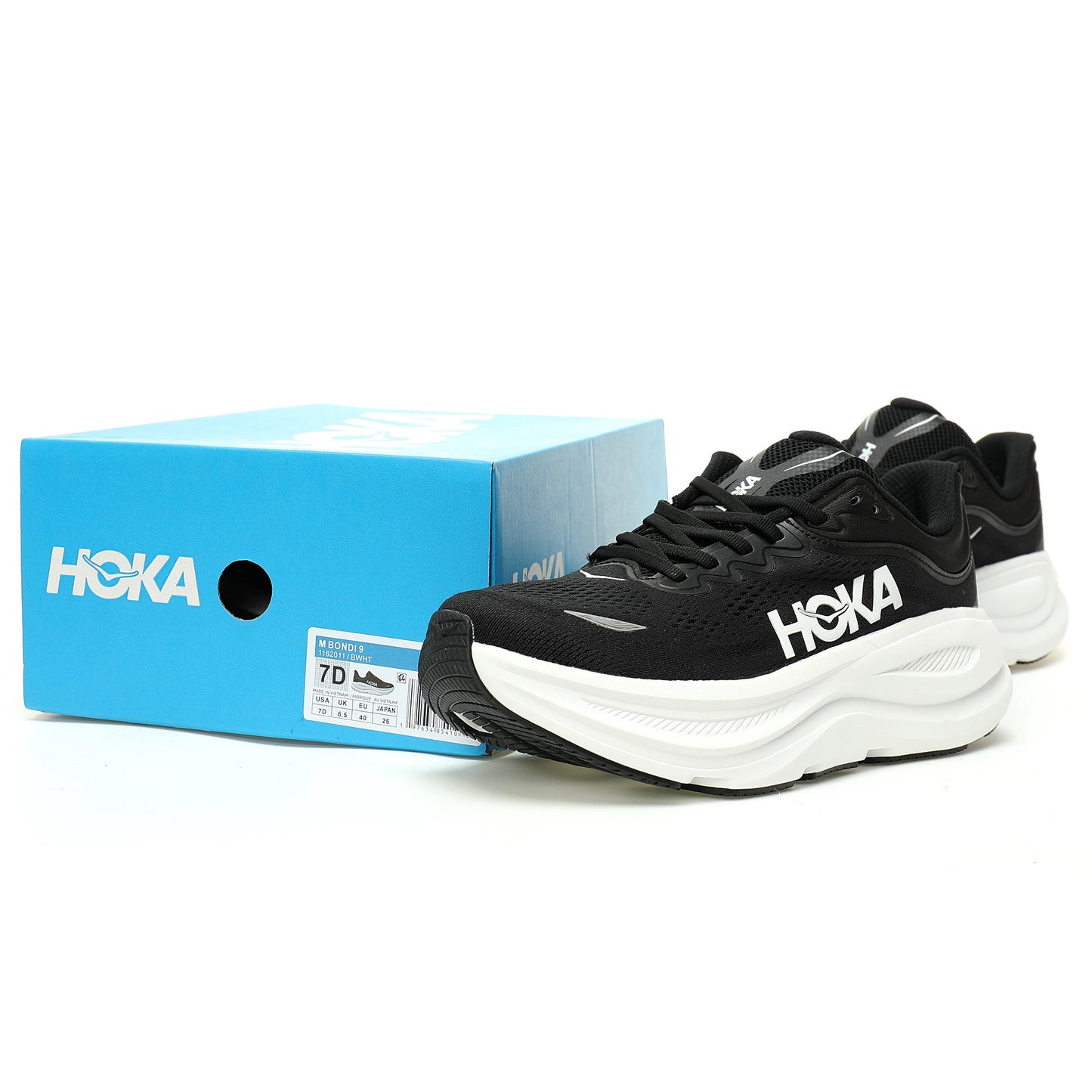 HOKA One One Clifton 9 Black/White