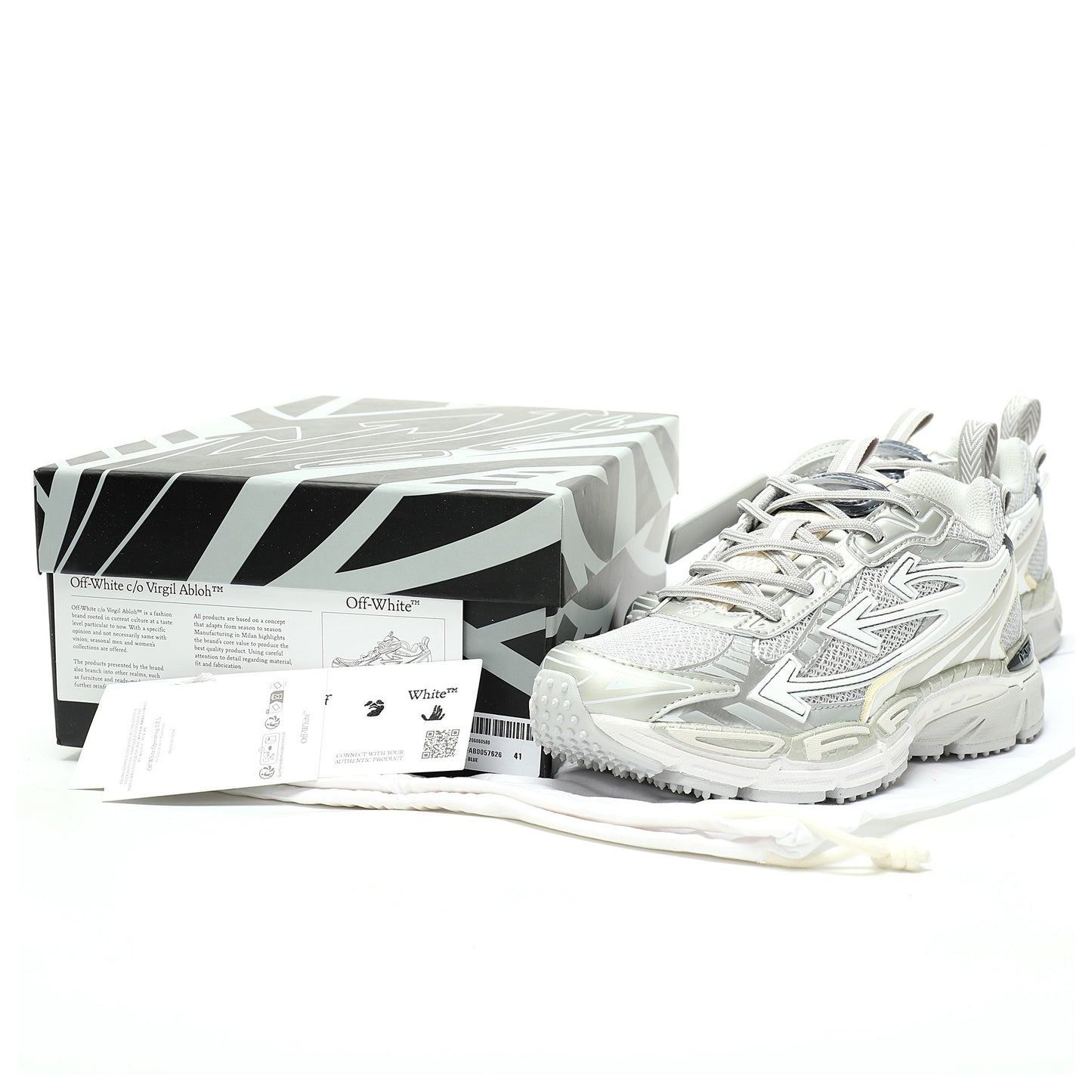 Off-White™ "Be Right Back" Sneaker — BRB Grey/Silver
