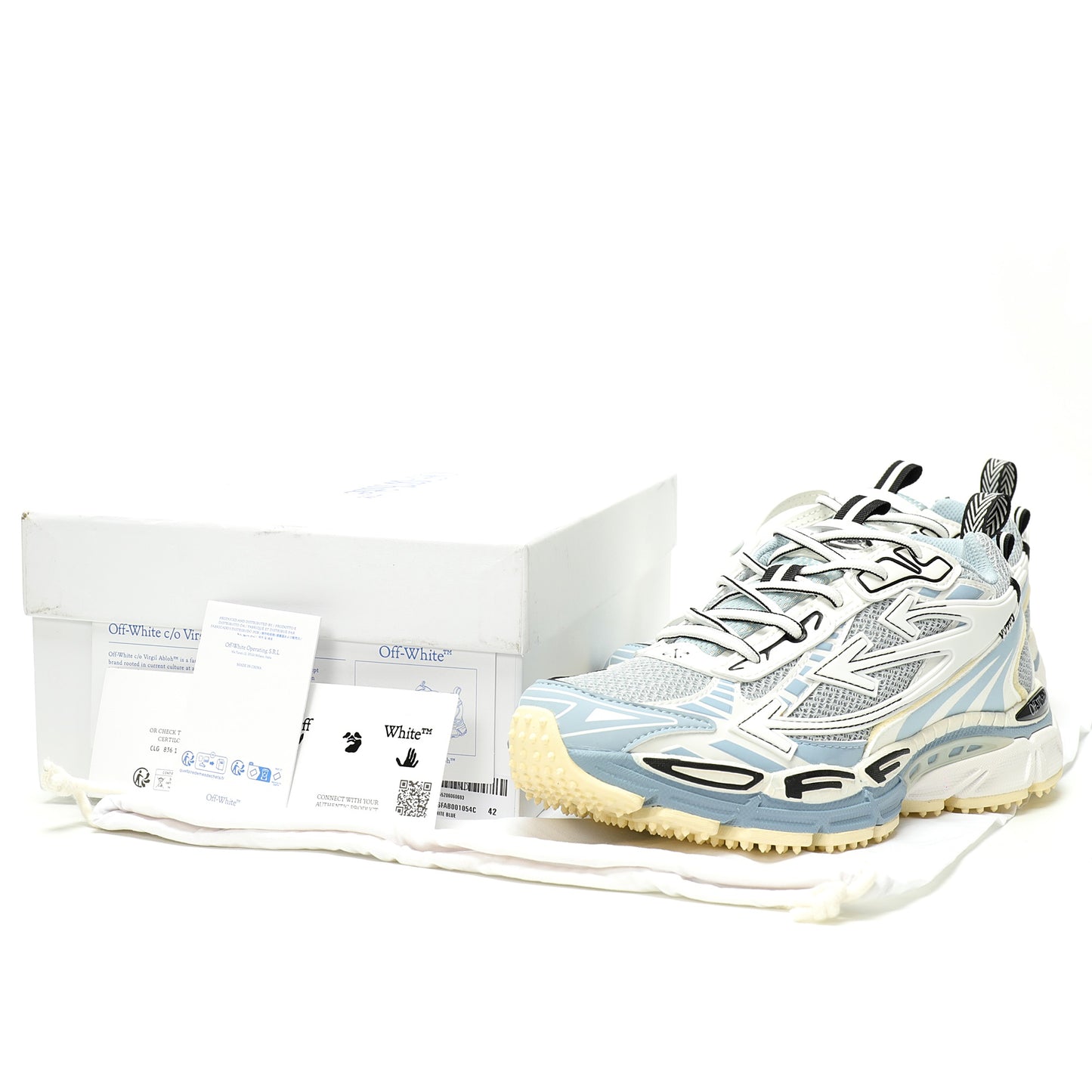 Off-White™ "Be Right Back" Sneaker — BRB Blue/White