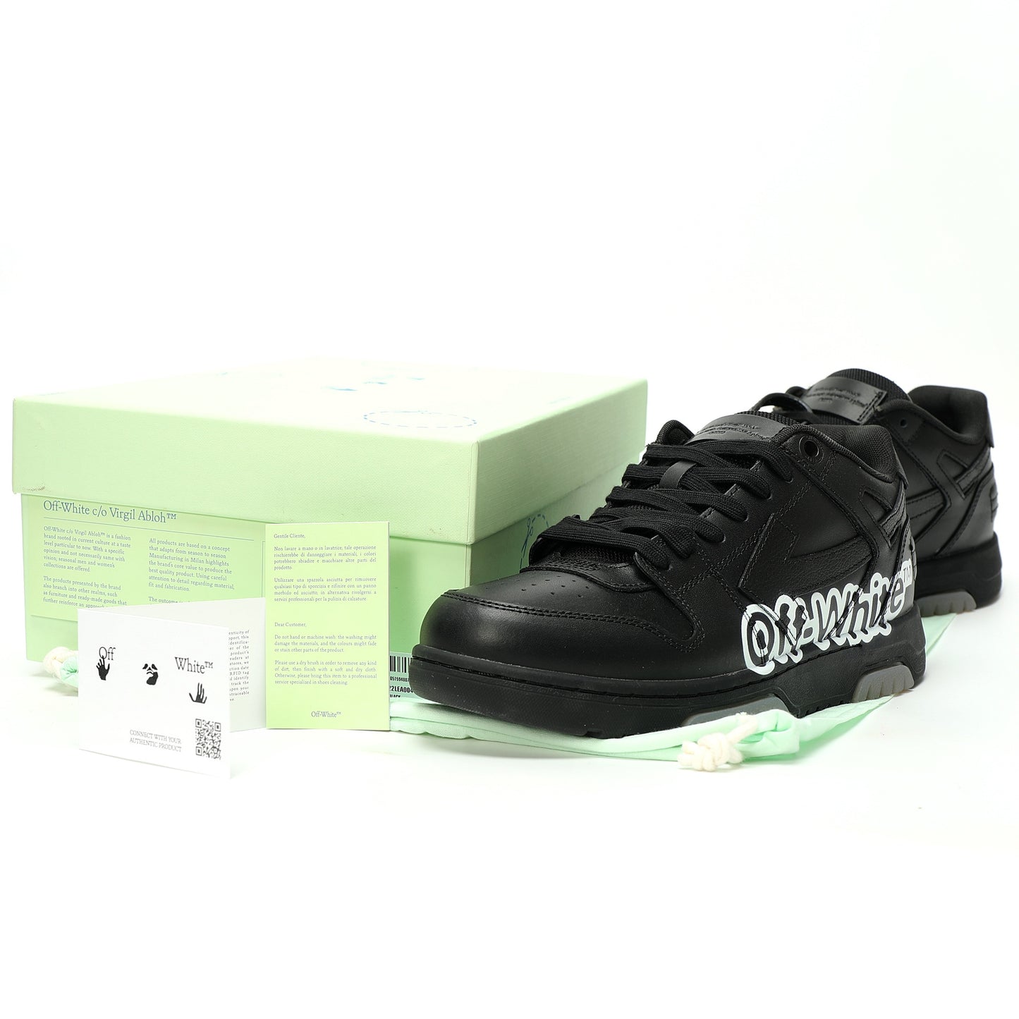 Off-White™ "Out Of Office" OOO Sneaker Black / Limited Edition Collaboration Style