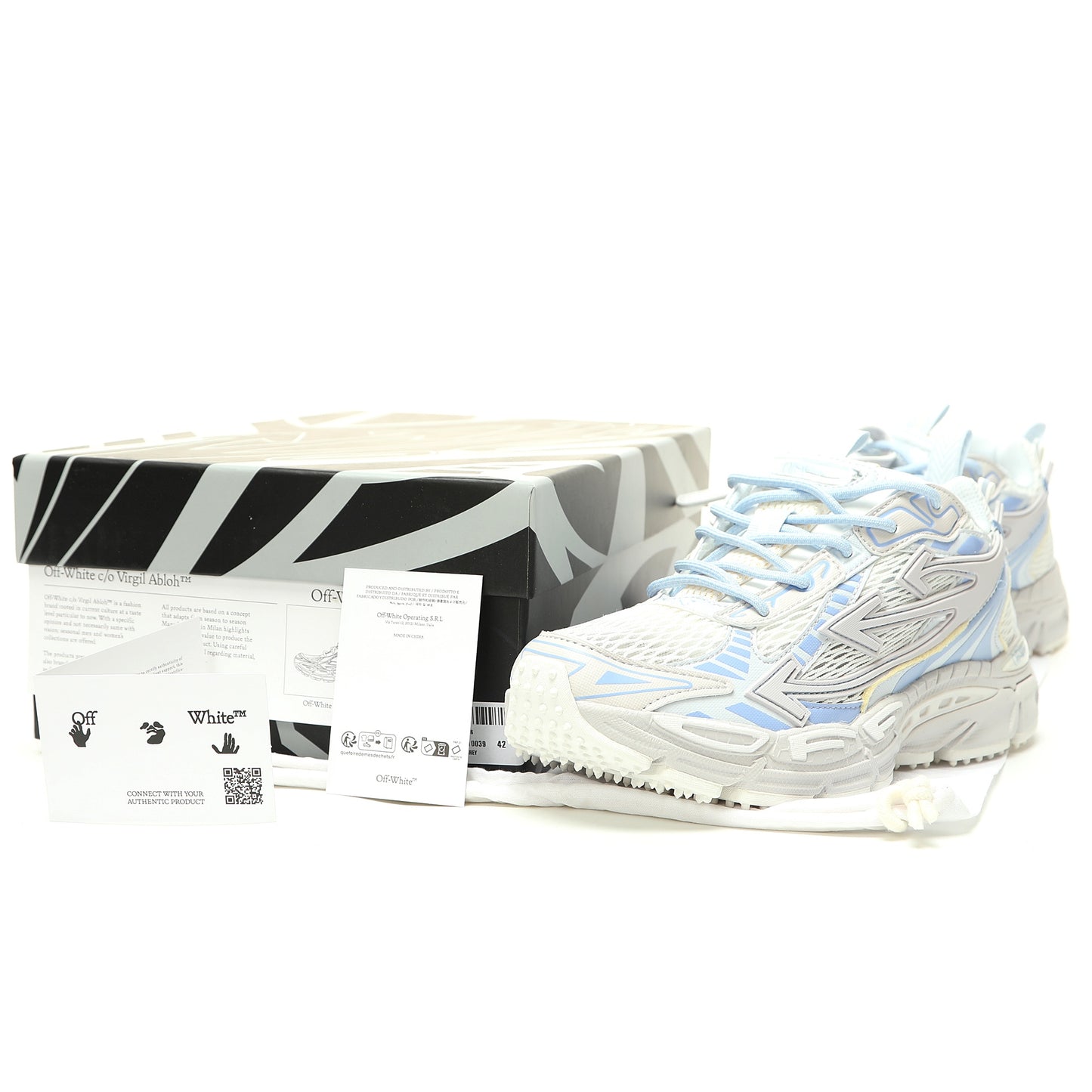 Off-White™ "Be Right Back" Sneaker — BRB White / Blue