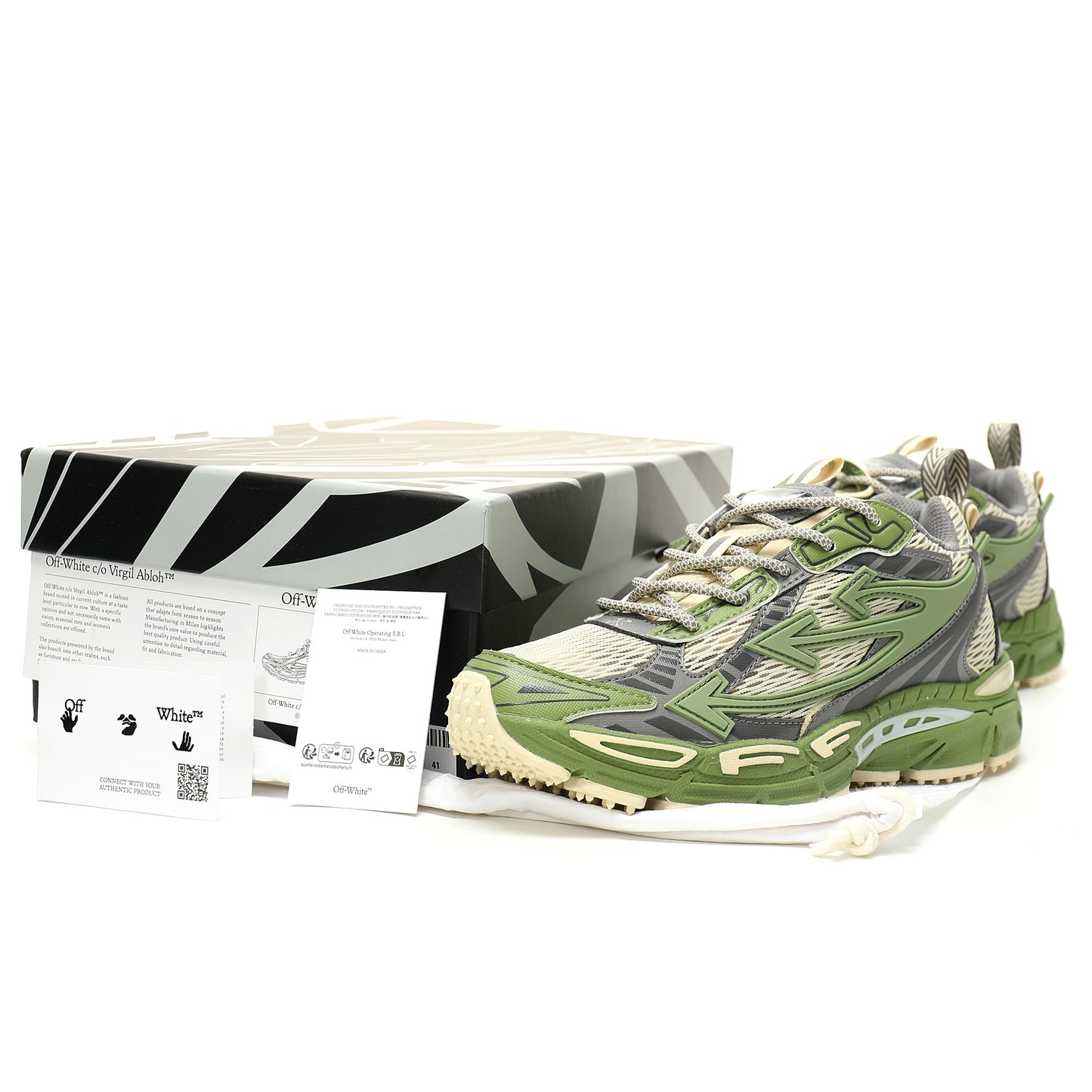 Off-White™ "Be Right Back" Sneaker — BRB Green/Grey