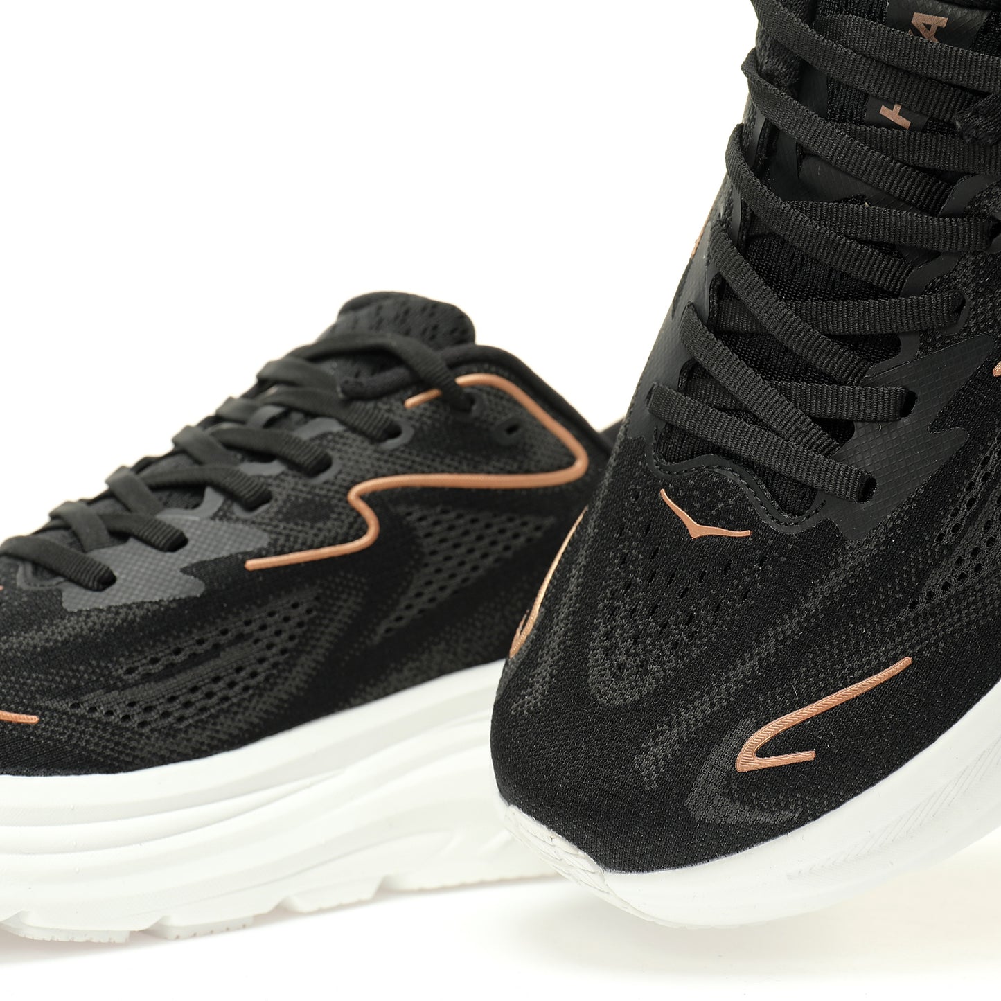 HOKA One One Clifton 9 Black / Brown