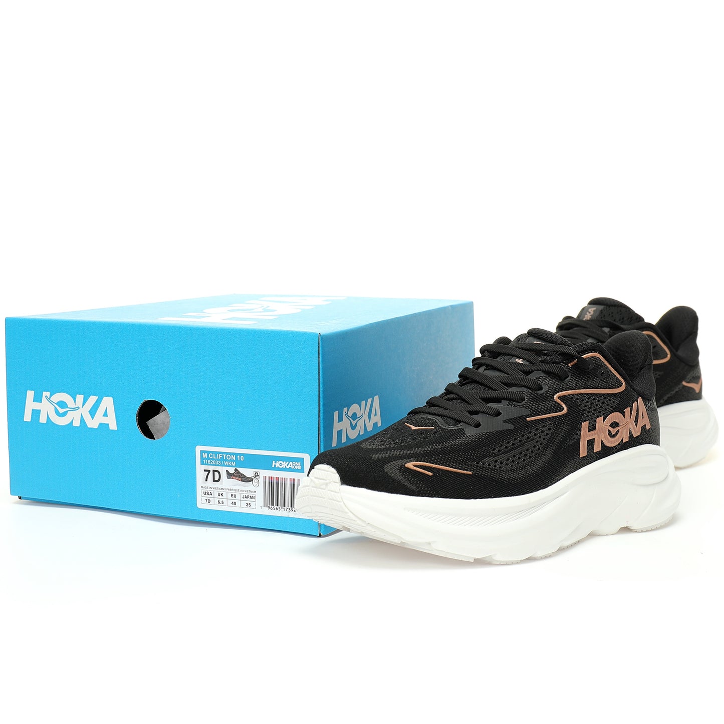 HOKA One One Clifton 9 Black / Brown