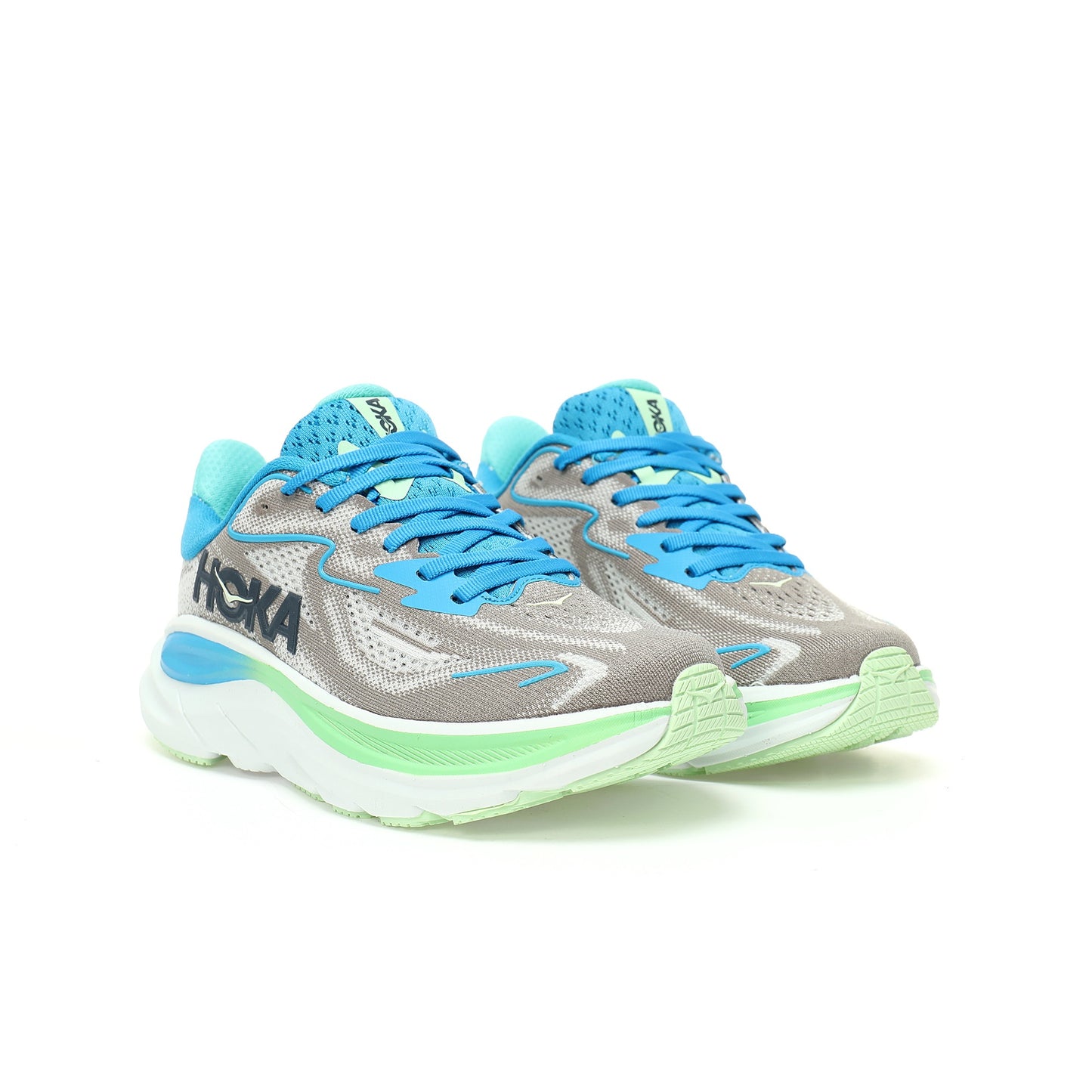 HOKA One One Clifton 9 Light blue/Grey