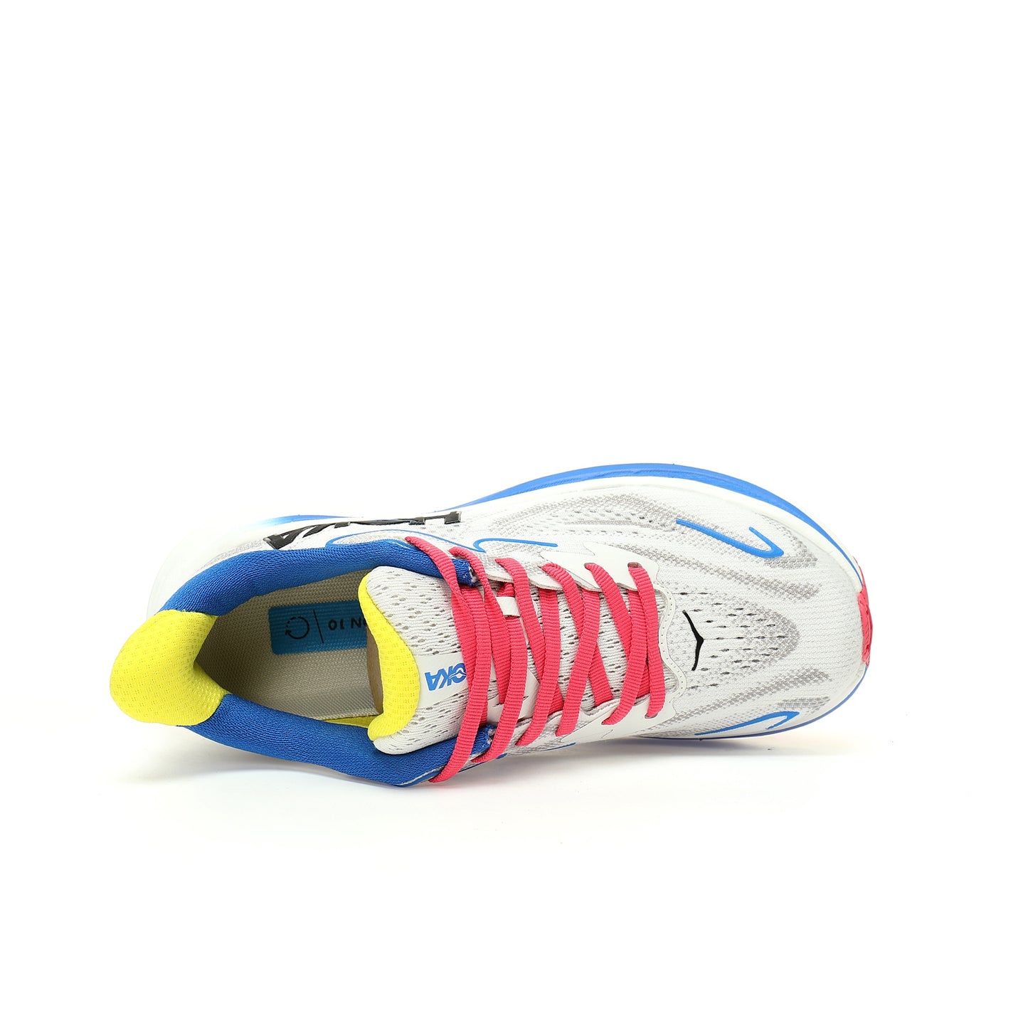 HOKA One One Clifton 9 Blue/White/Yellow/Pink