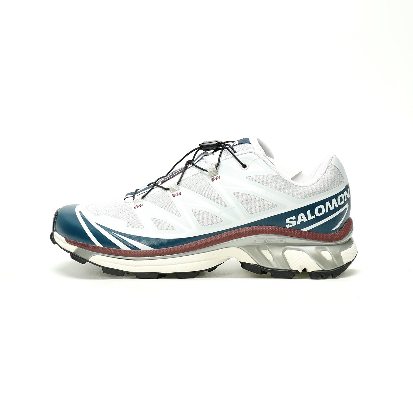 Salomon XT-6 GTX Outdoor Sports Shoes Collection   White / Blue / Brown