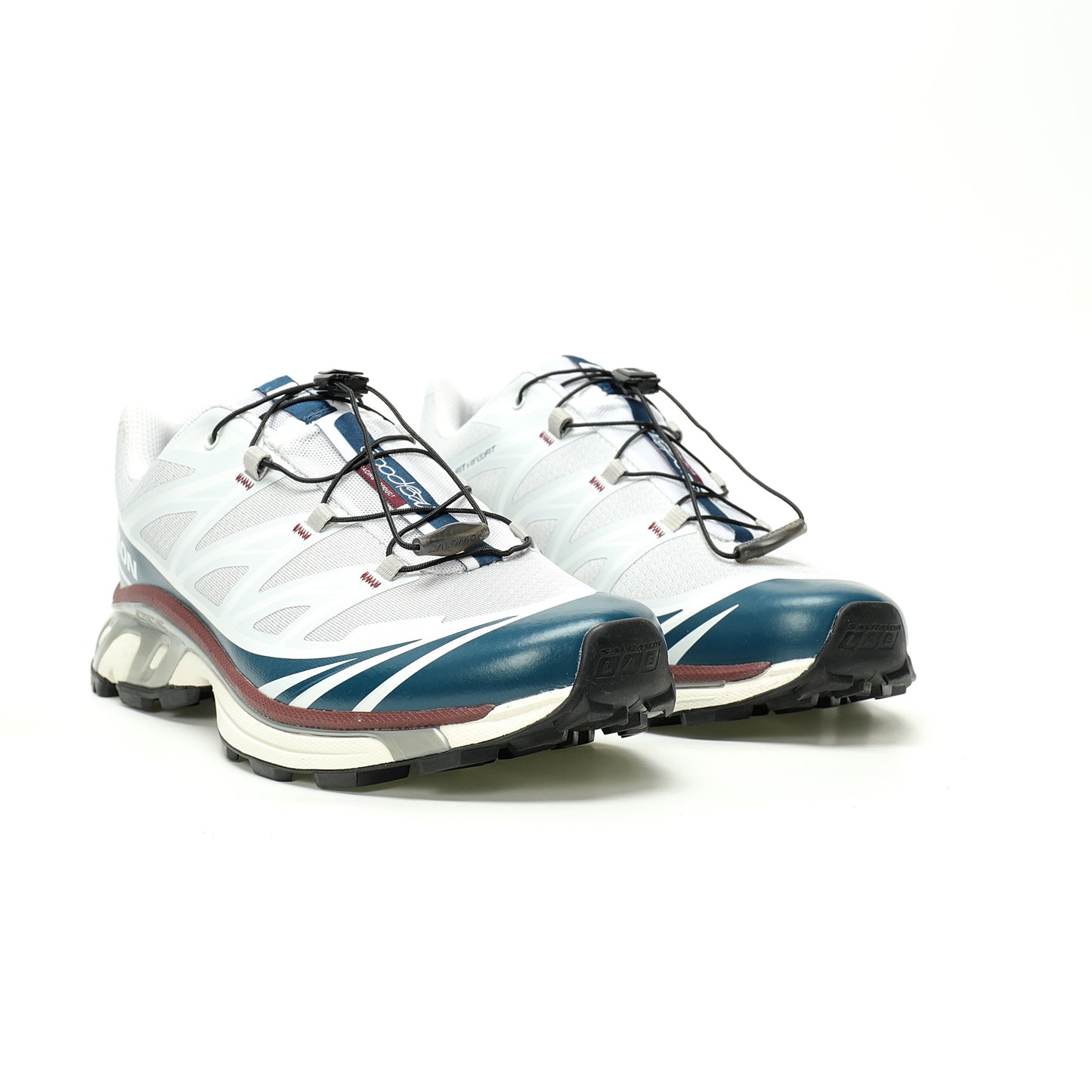 Salomon XT-6 GTX Outdoor Sports Shoes Collection   White / Blue / Brown