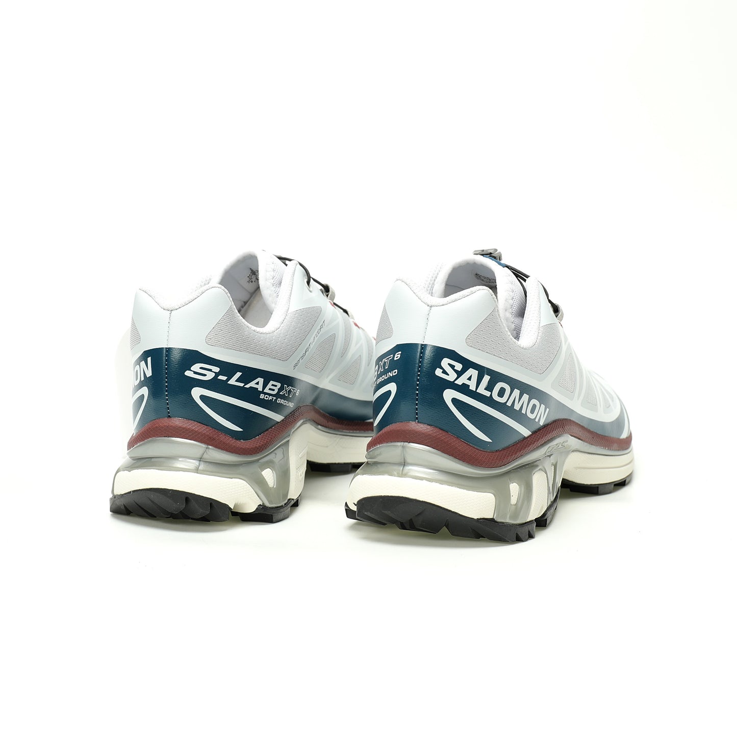 Salomon XT-6 GTX Outdoor Sports Shoes Collection   White / Blue / Brown