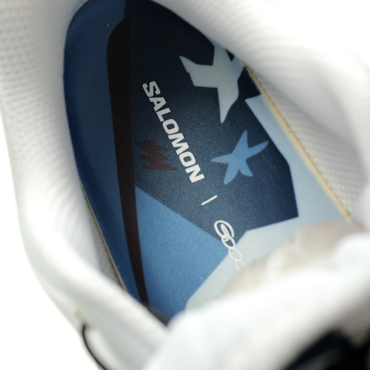 Salomon XT-6 GTX Outdoor Sports Shoes Collection   White / Blue / Brown