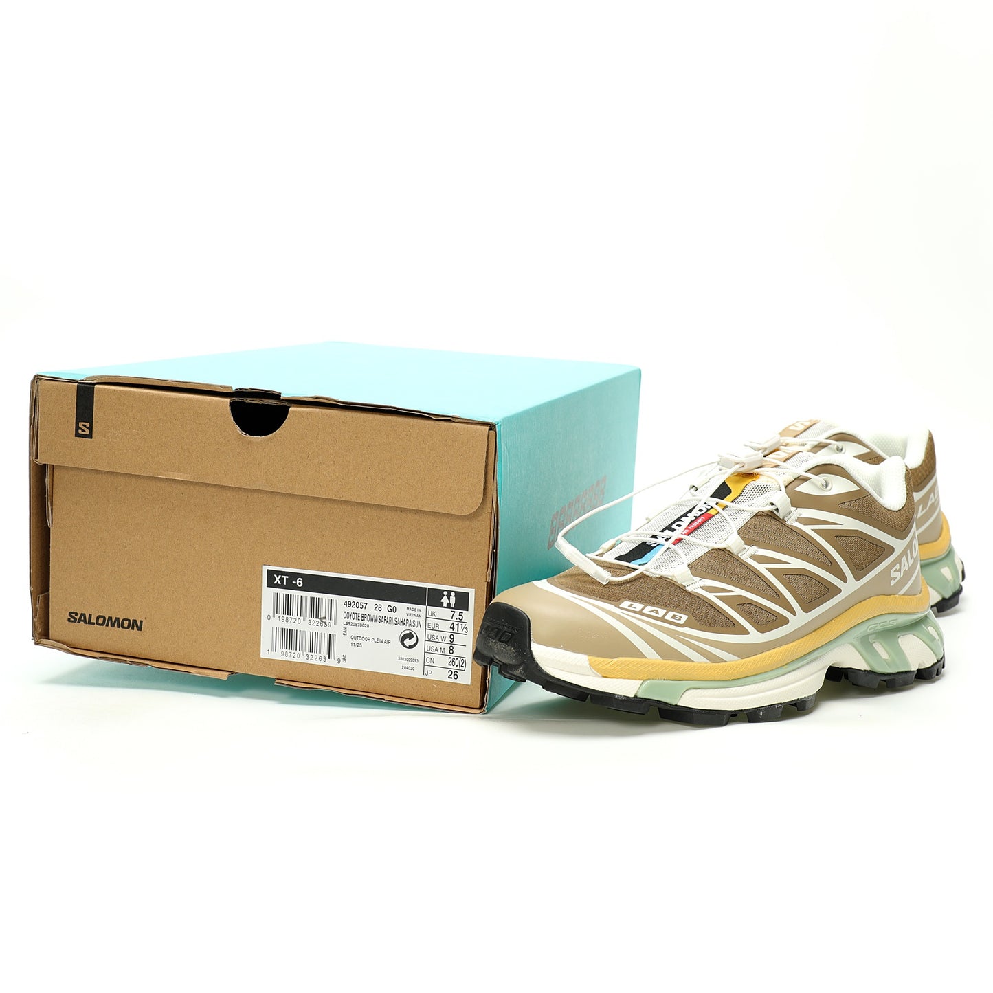 Salomon XT-6 GTX Outdoor Sports Shoes Collection   Brown/Green