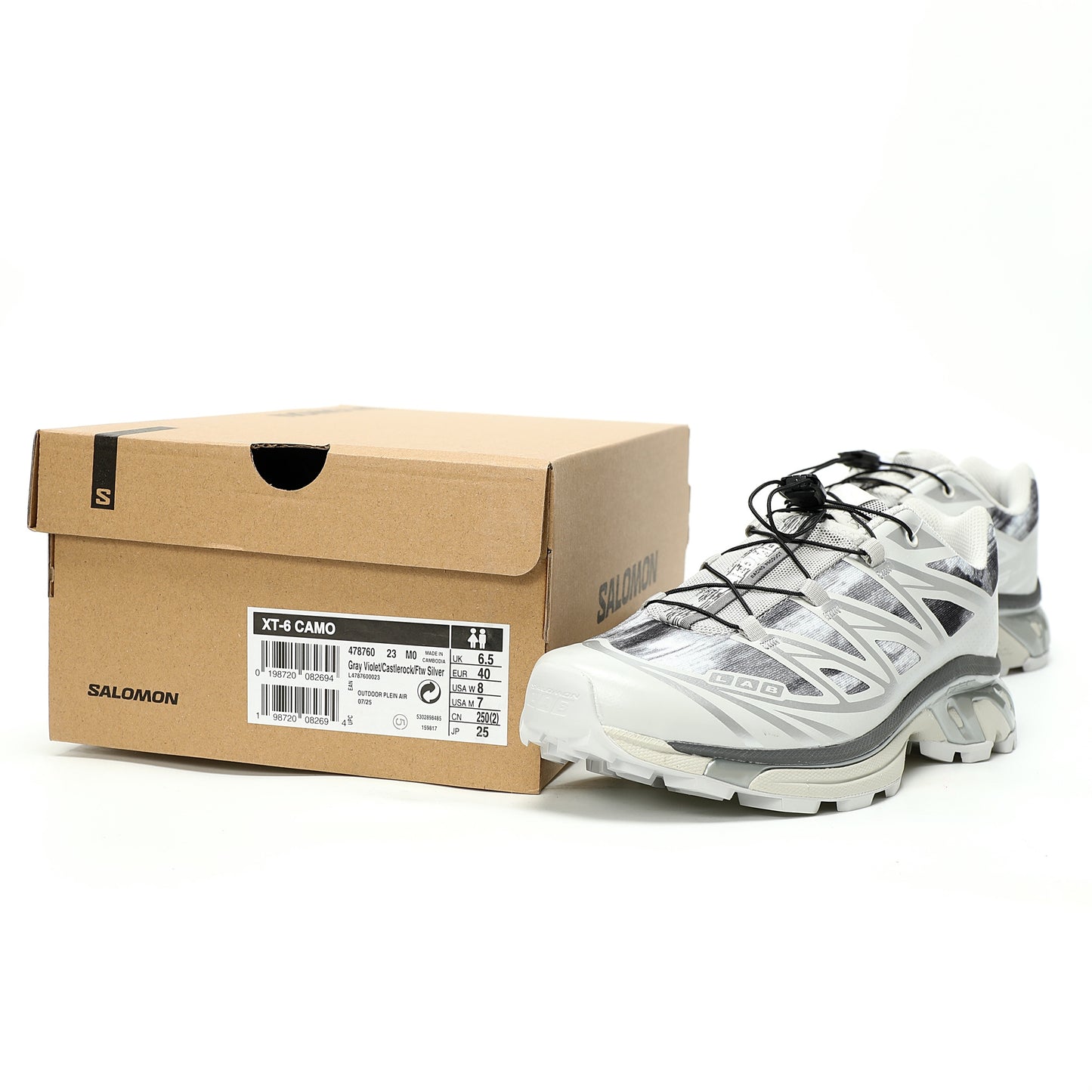 Salomon XT-6 GTX Outdoor Sports Shoes Collection   White/Grey