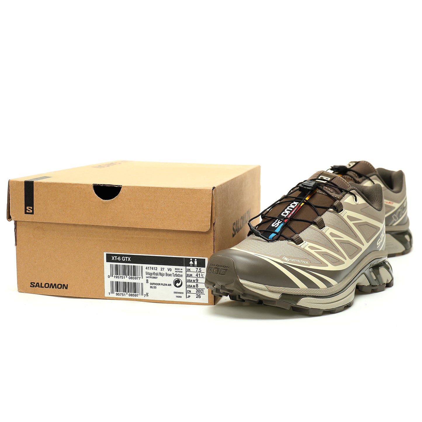 Salomon XT-6 GTX Outdoor Sports Shoes Collection   Olive green