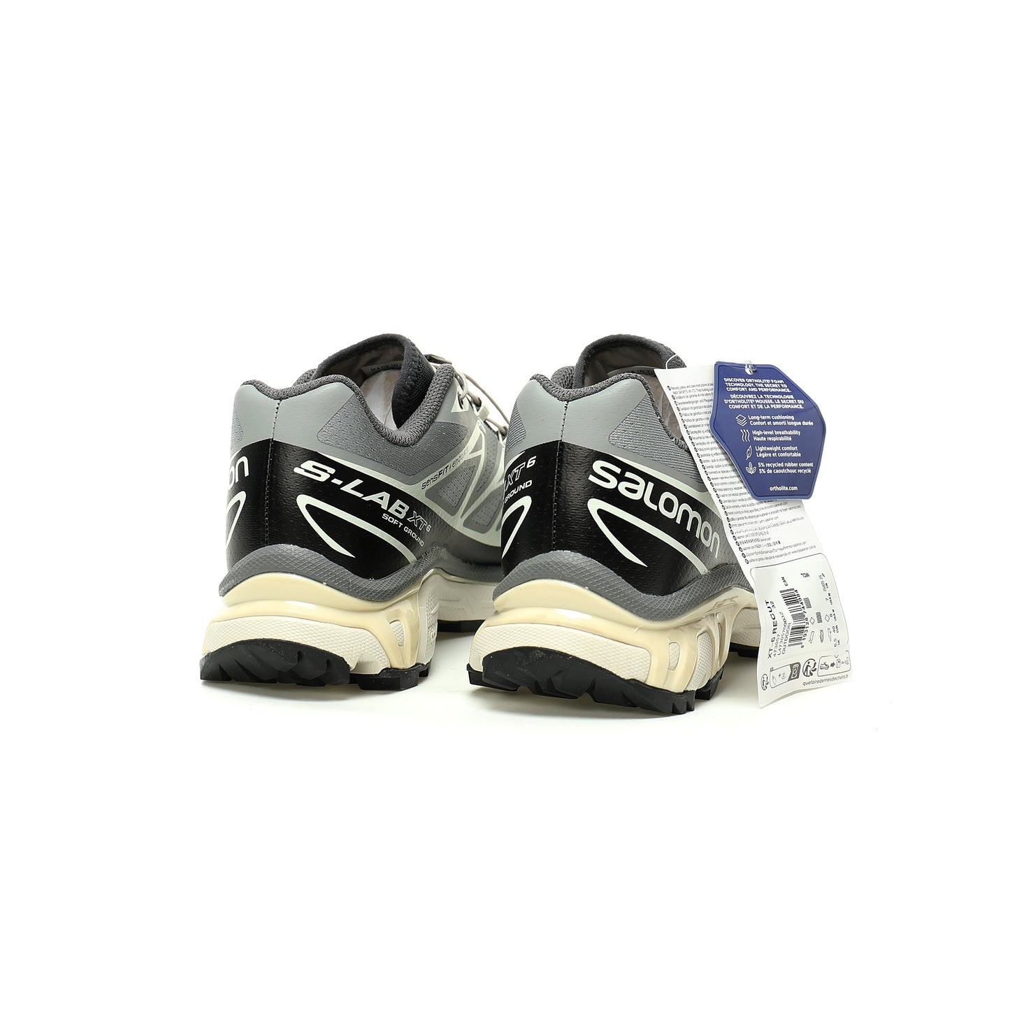 Salomon XT-6 GTX Outdoor Sports Shoes Collection   Grey / Black / Beige