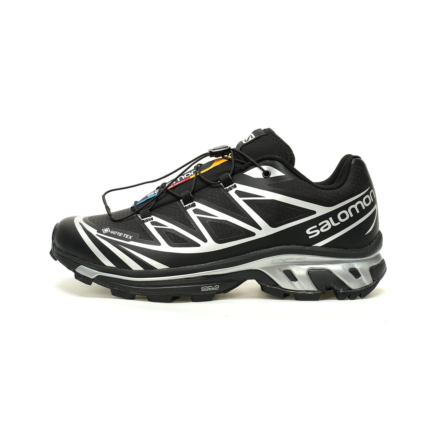 Salomon XT-6 GTX Outdoor Sports Shoes Collection   Black / Silver