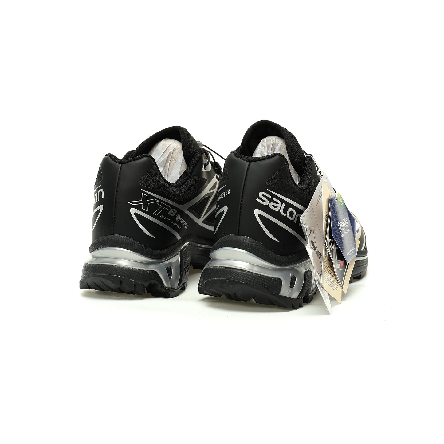 Salomon XT-6 GTX Outdoor Sports Shoes Collection   Black / Silver