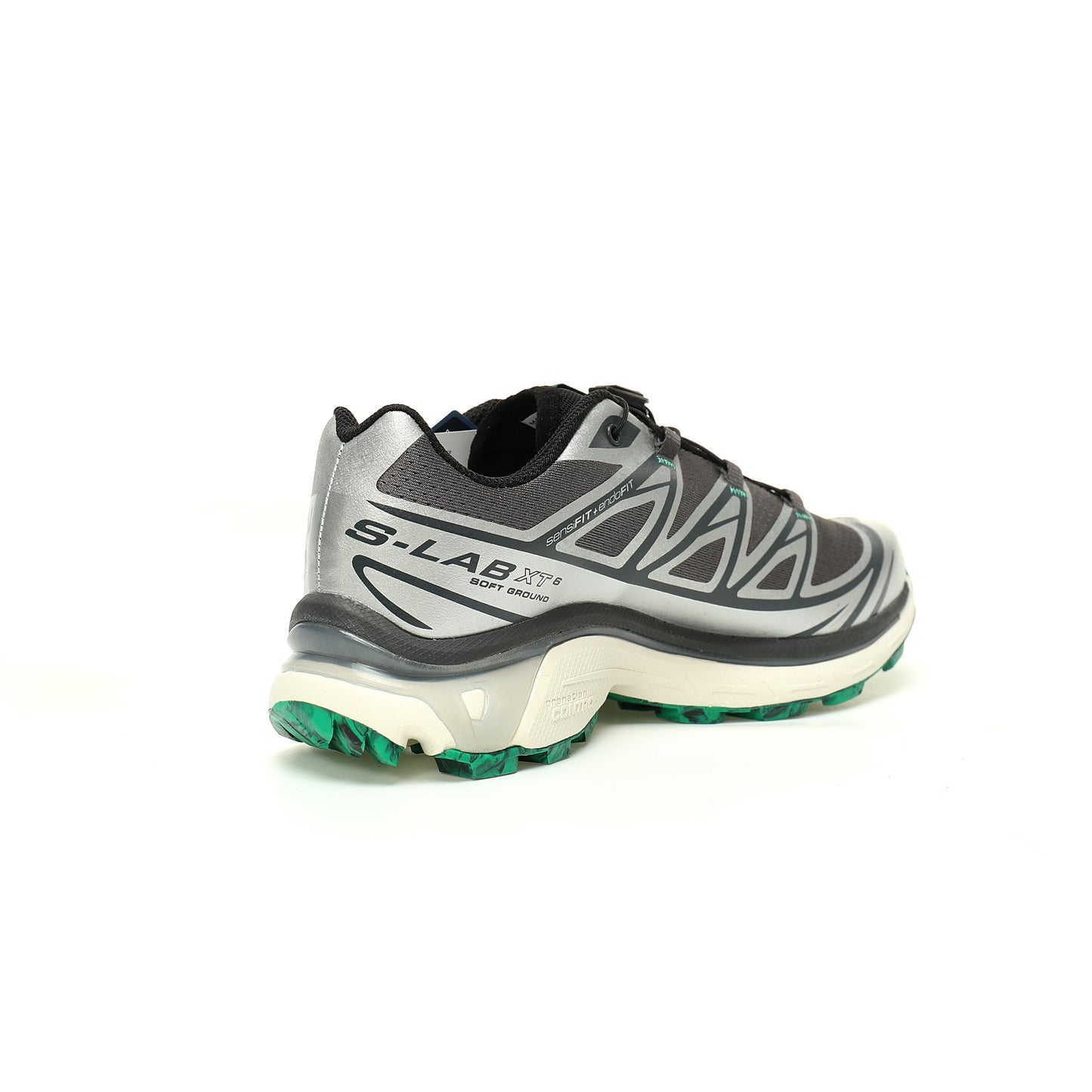 Salomon XT-6 GTX Outdoor Sports Shoes Collection   Grey / Silver / Green