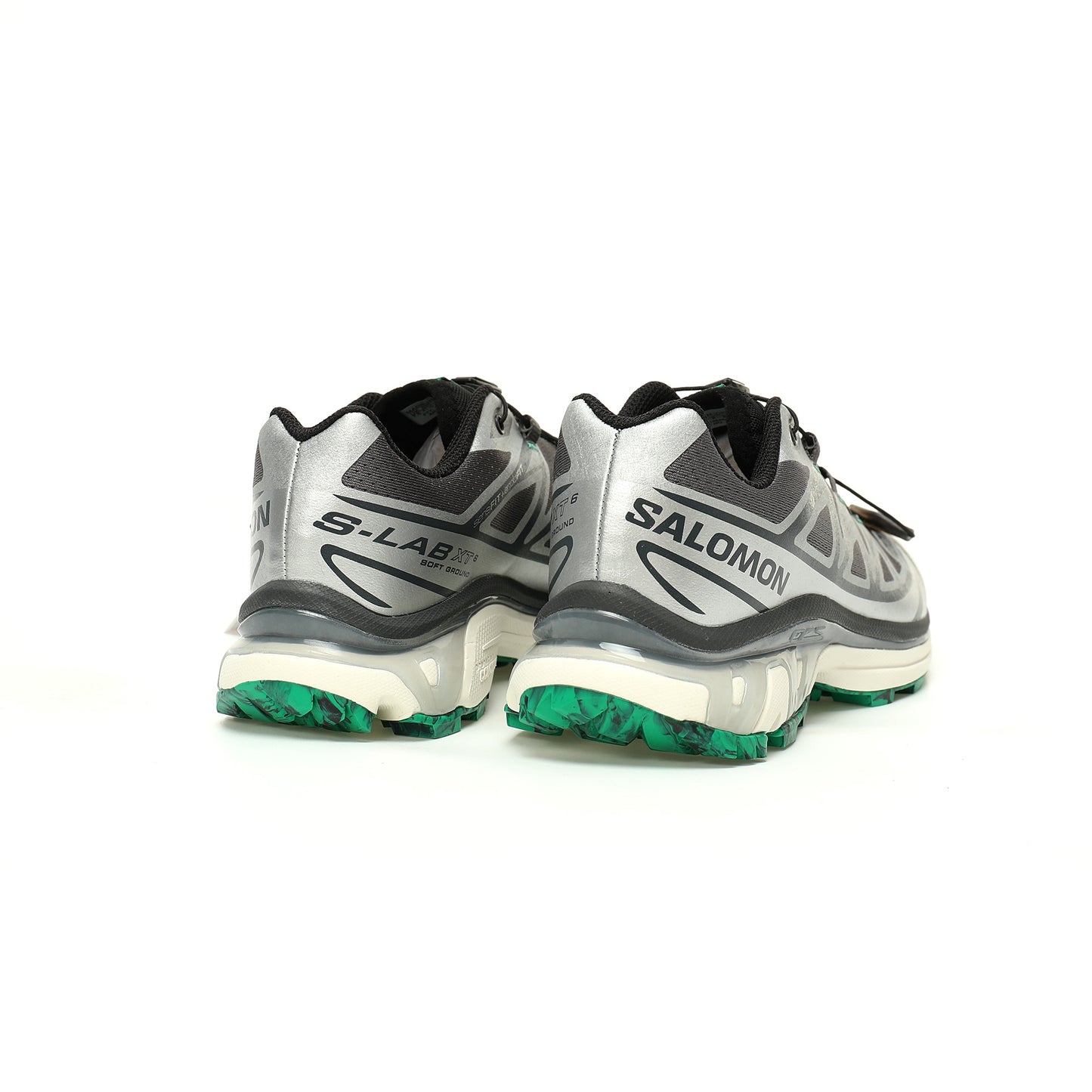 Salomon XT-6 GTX Outdoor Sports Shoes Collection   Grey / Silver / Green