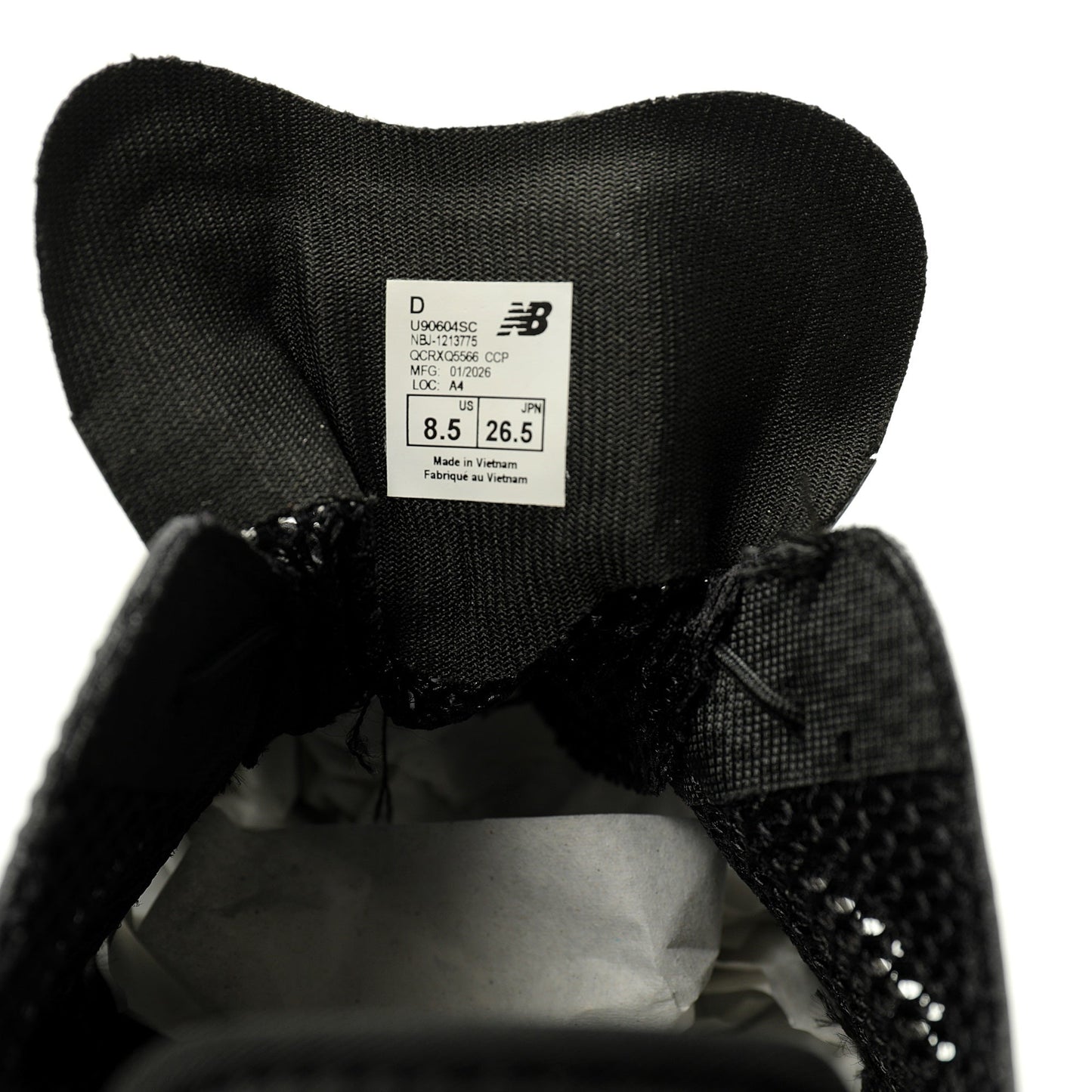 New Balance U9060 Sneaker  Mesh surface / Black