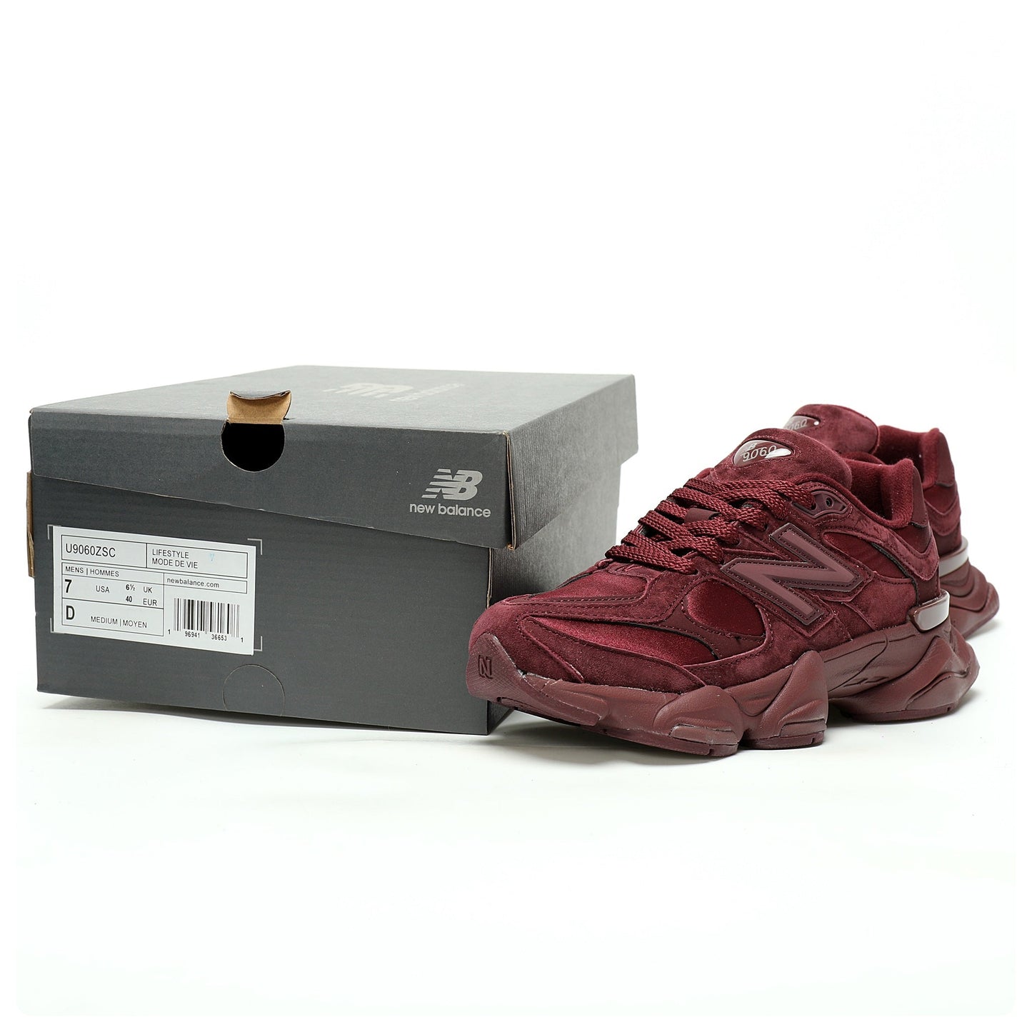 New Balance 9060 Sneaker   Deep wine red