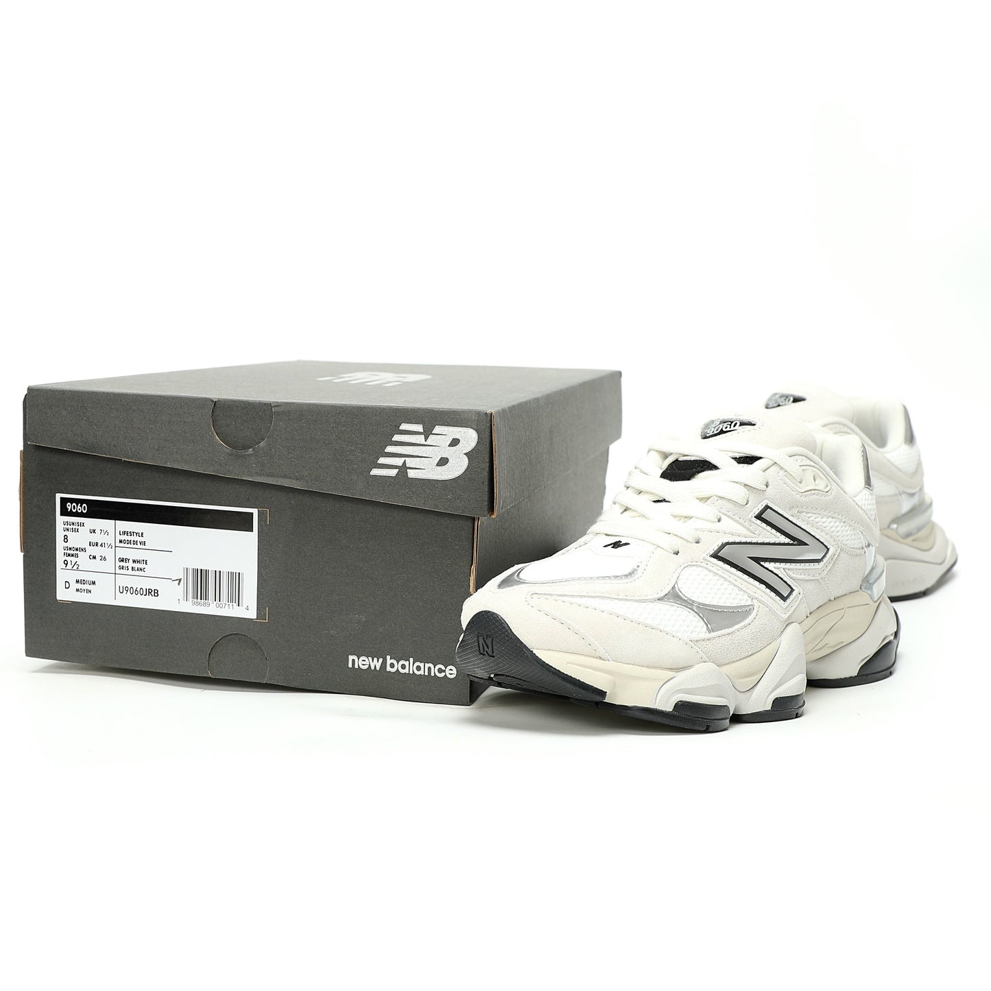 New Balance 9060 Sneaker  White/Grey/Silver