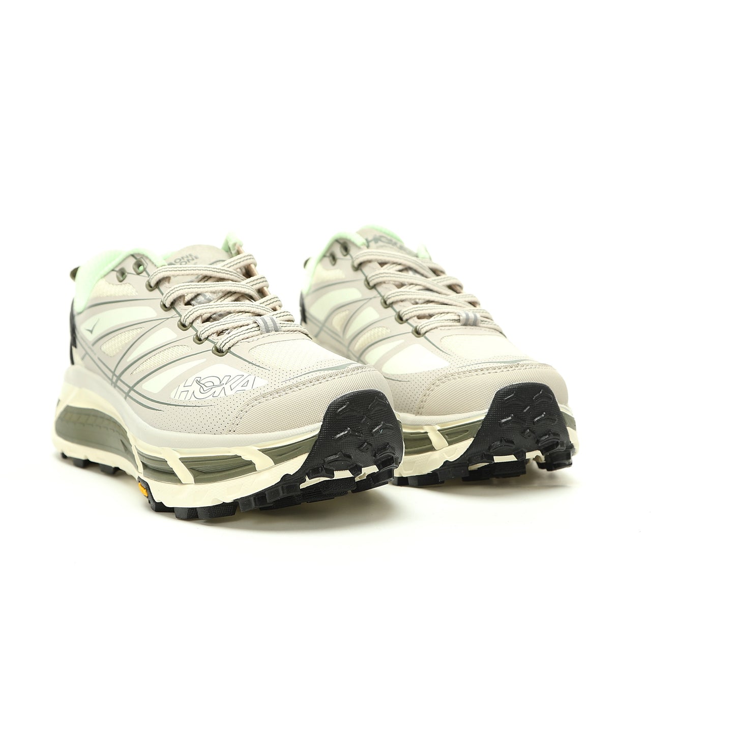 HOKA Mafate Speed 2 Low | Trail Running Shoes   Beige/Green