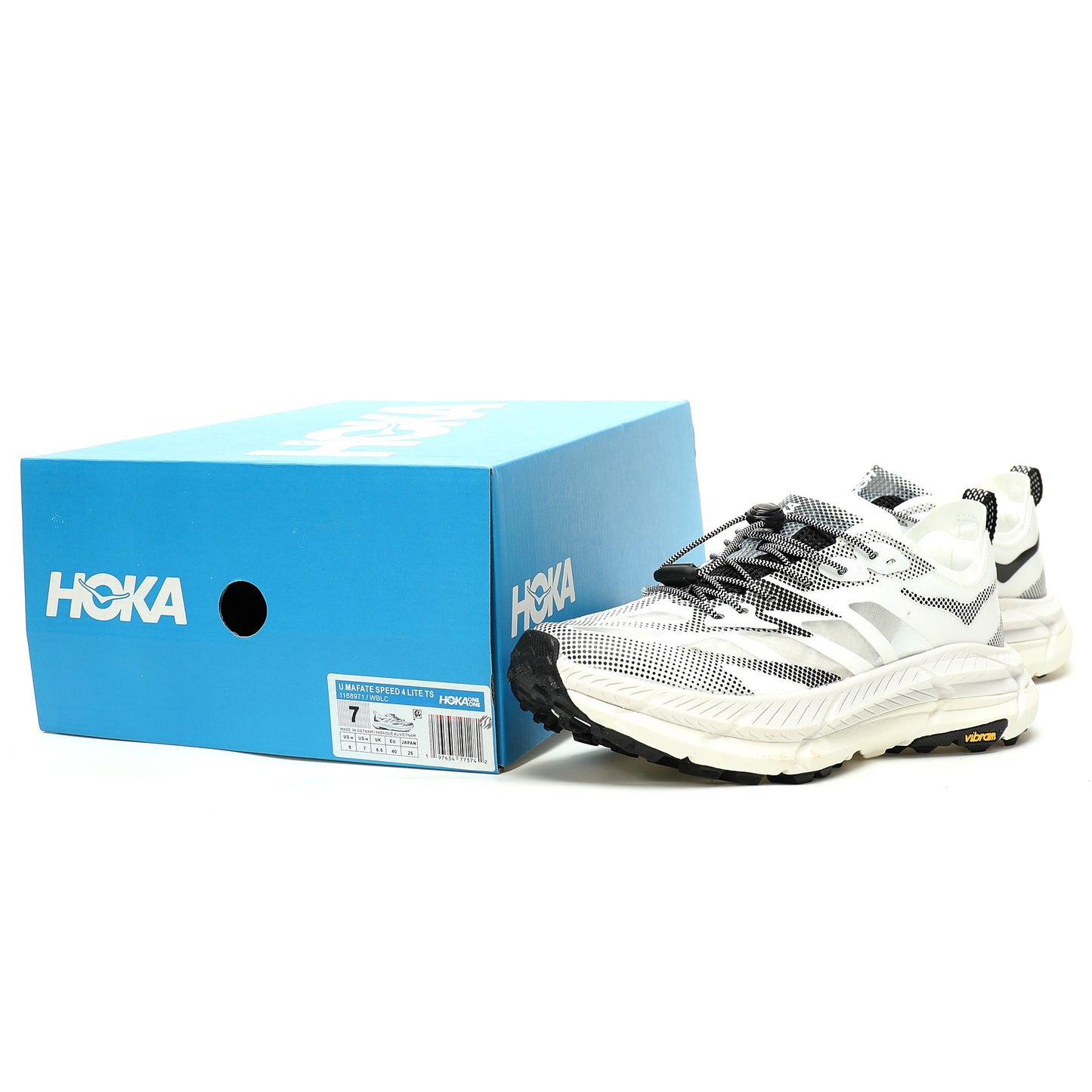 HOKA Mafate Speed 2 Low | Trail Running Shoes   White/Black