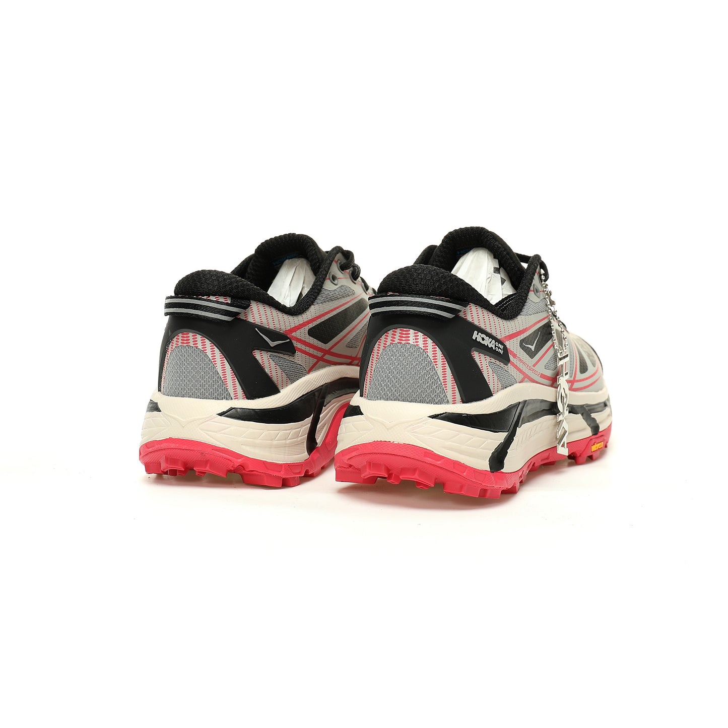 HOKA Mafate Speed 2 Low | Trail Running Shoes   Black / Silver / Red