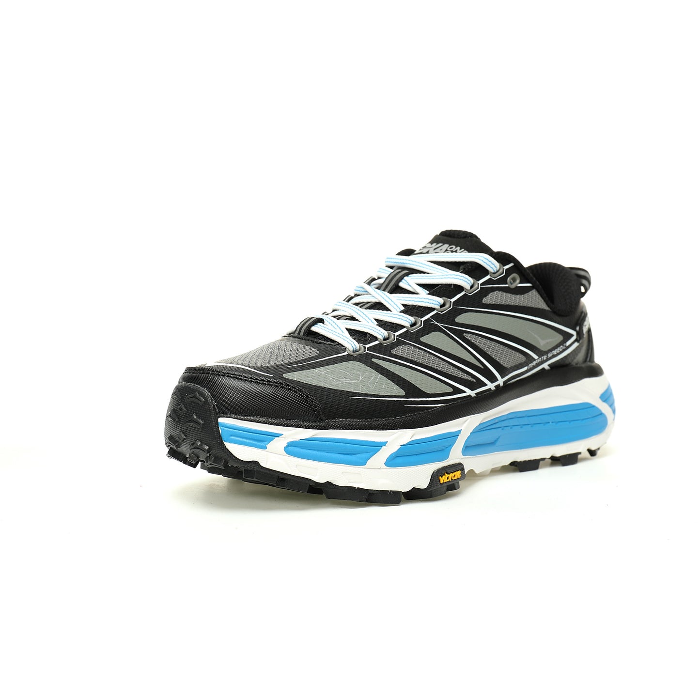 HOKA Mafate Speed 2 Low | Trail Running Shoes   Black / Grey / Blue