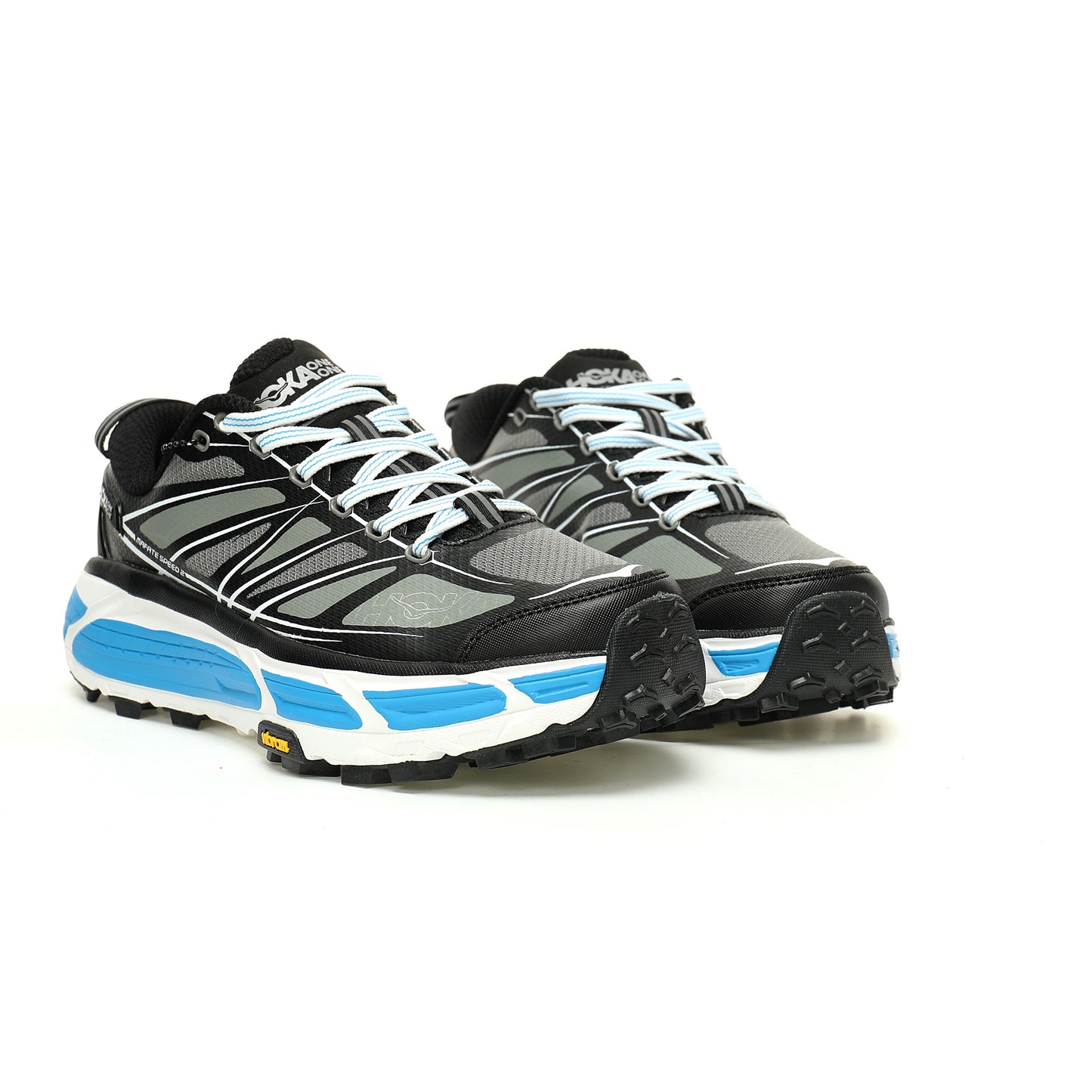 HOKA Mafate Speed 2 Low | Trail Running Shoes   Black / Grey / Blue