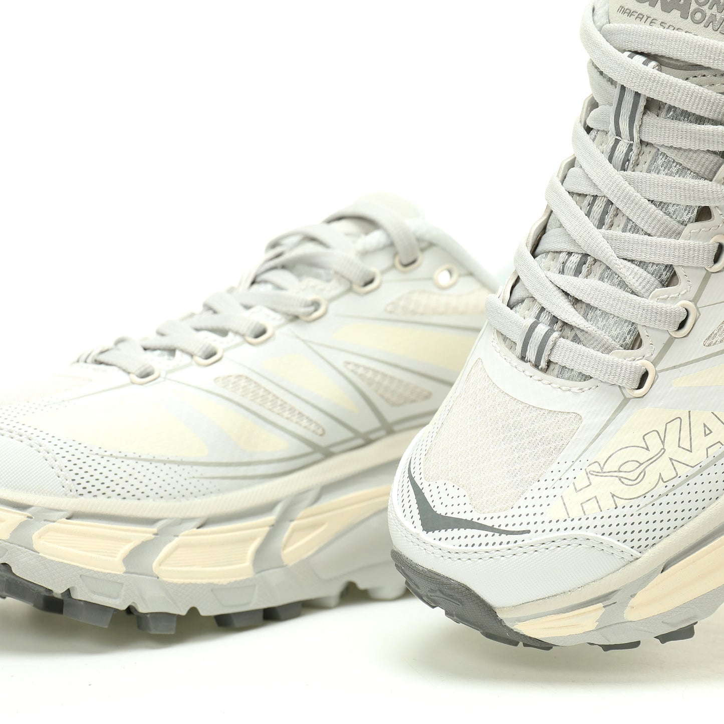 HOKA Mafate Speed 2 Low | Trail Running Shoes   White/Grey