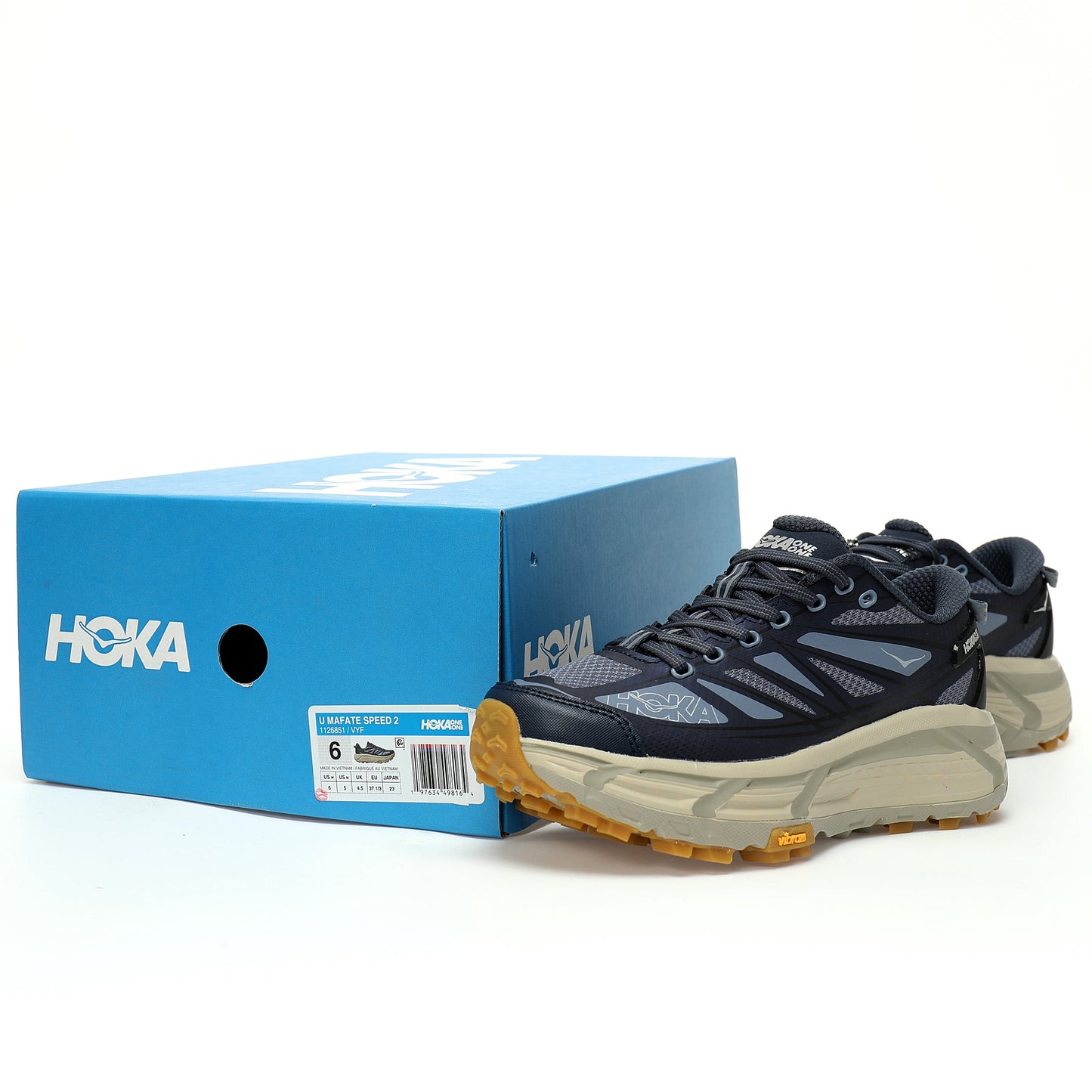 HOKA Mafate Speed 2 Low | Trail Running Shoes   Navy blue