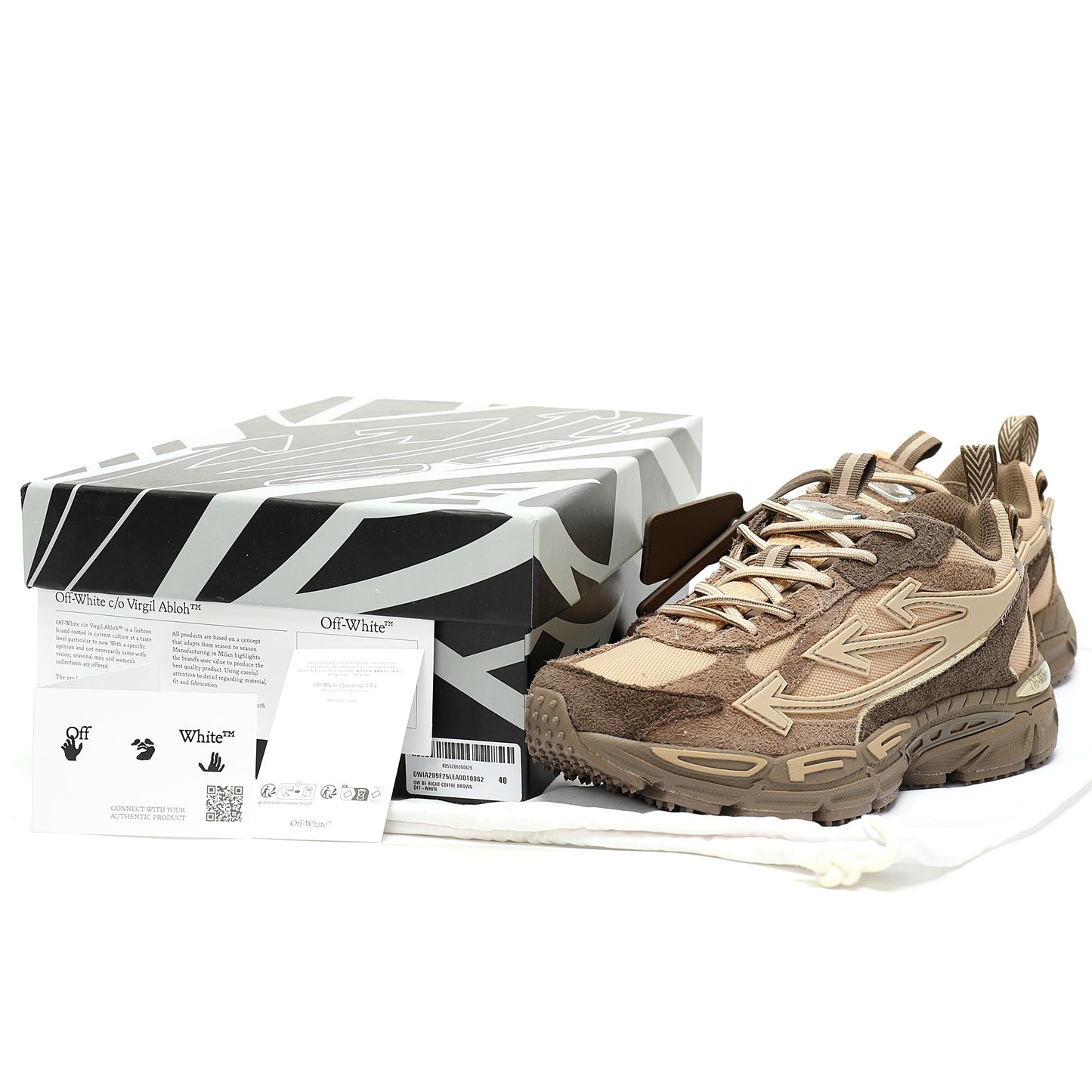 Off-White™ "Be Right Back" Sneaker — BRB    Brown