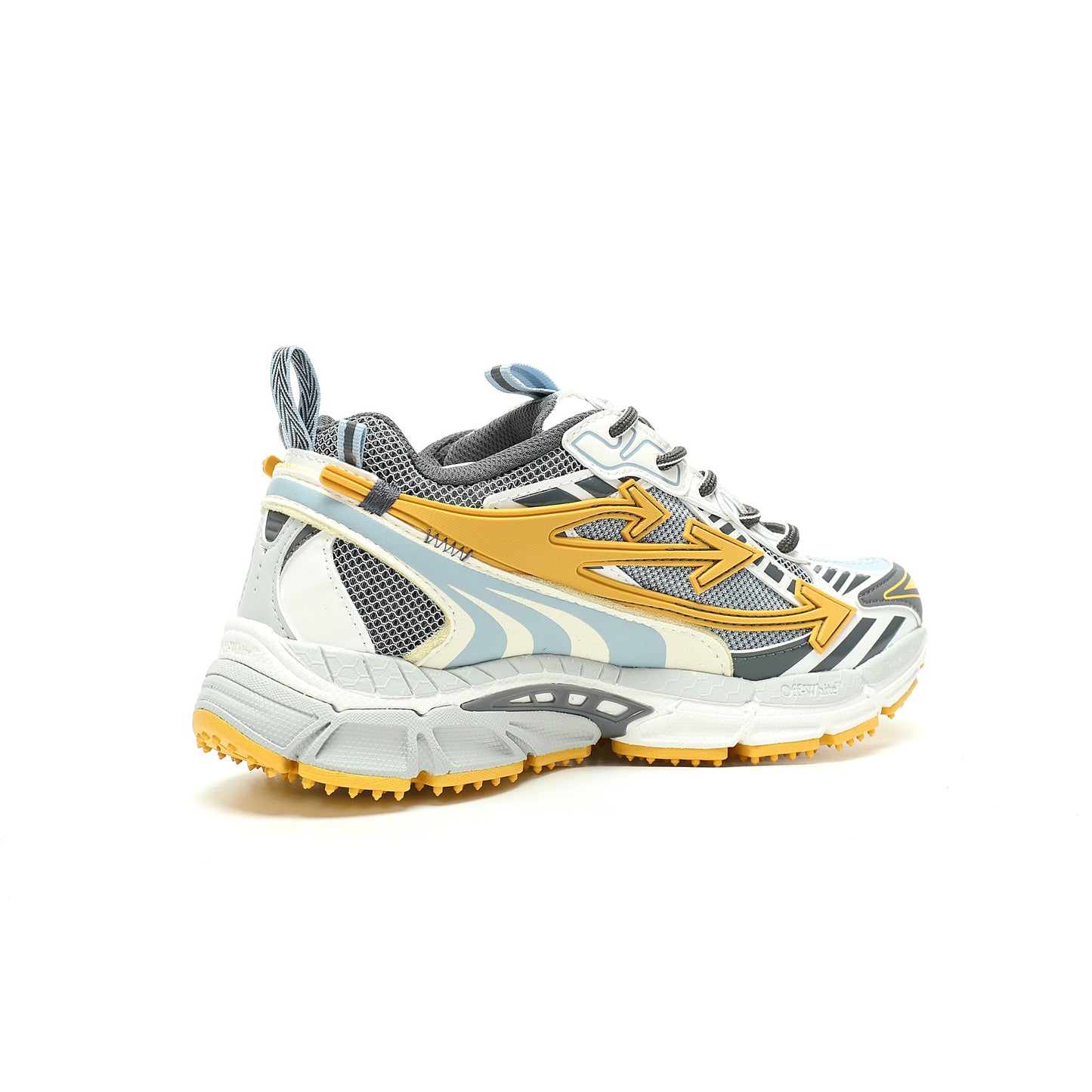 Off-White™ "Be Right Back" Sneaker — BRB   Grey / Blue / Yellow