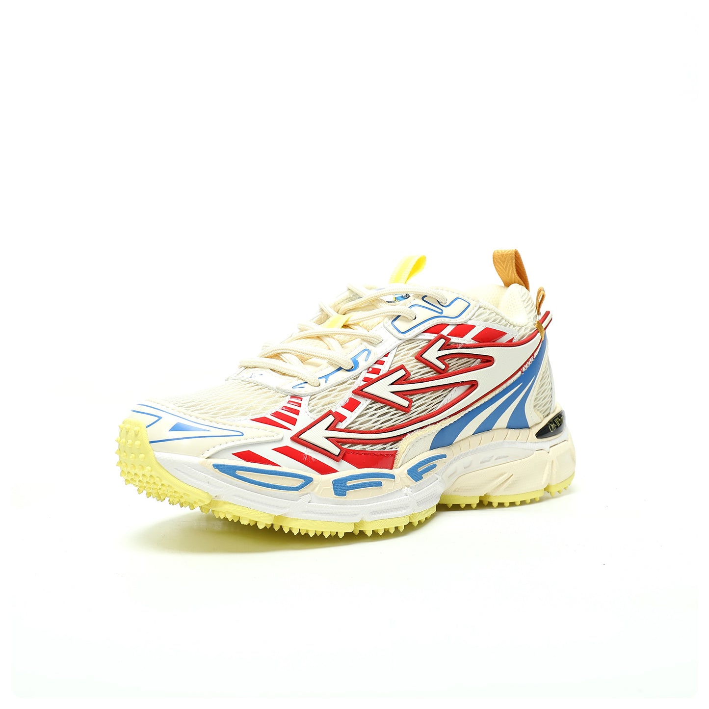 Off-White™ "Be Right Back" Sneaker — BRB   Beige / Red / Blue