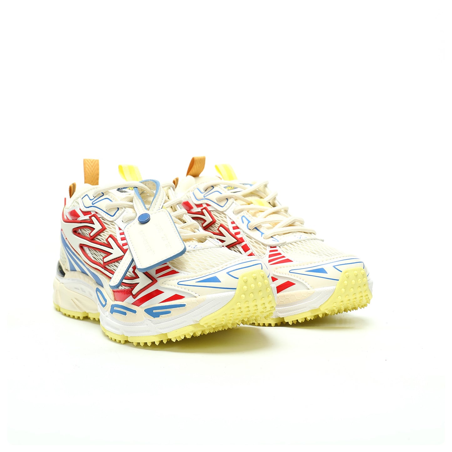Off-White™ "Be Right Back" Sneaker — BRB   Beige / Red / Blue