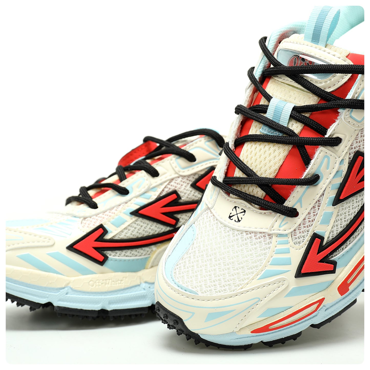 Off-White™ "Be Right Back" Sneaker — BRB   Red / Blue