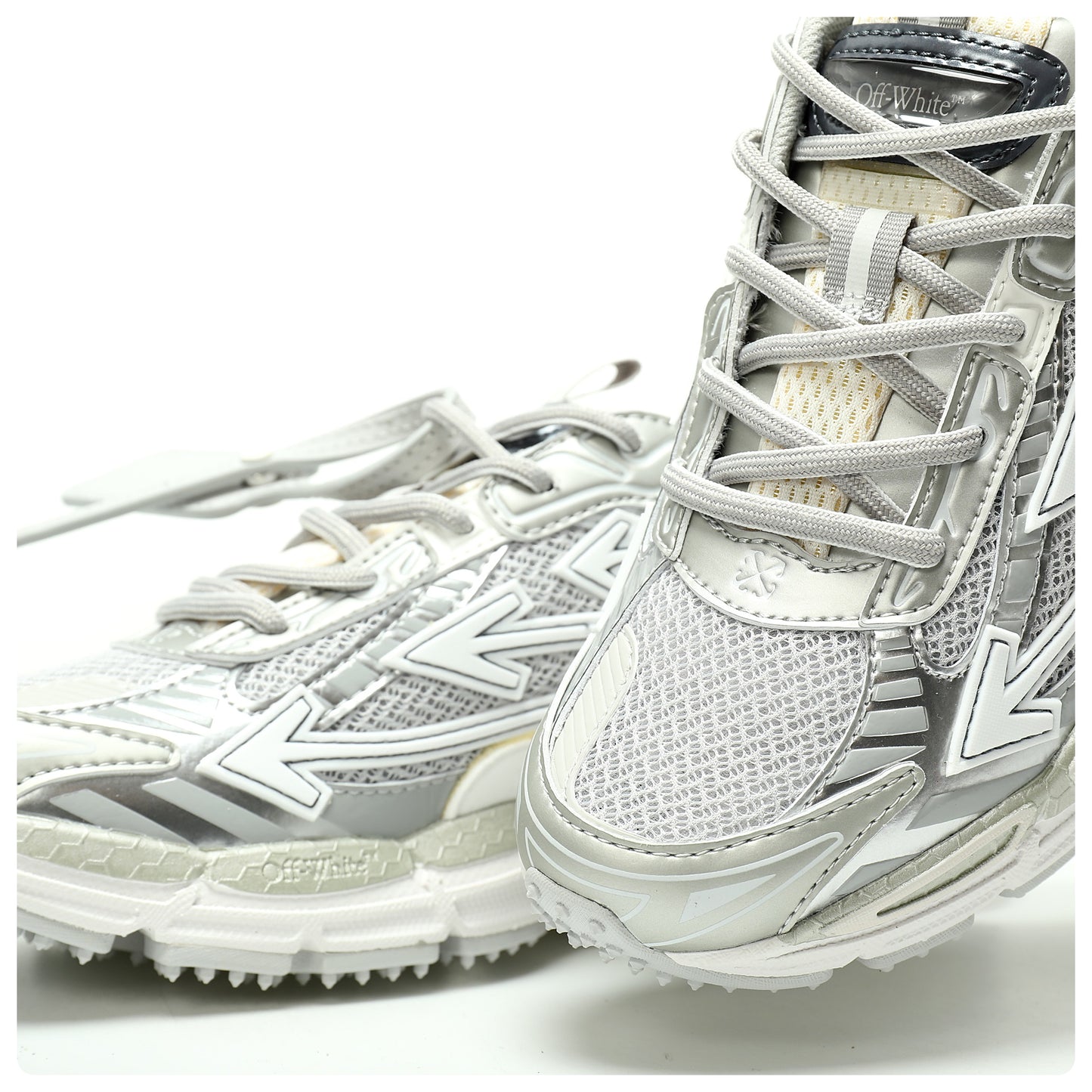 Off-White™ "Be Right Back" Sneaker — BRB   Grey/Silver