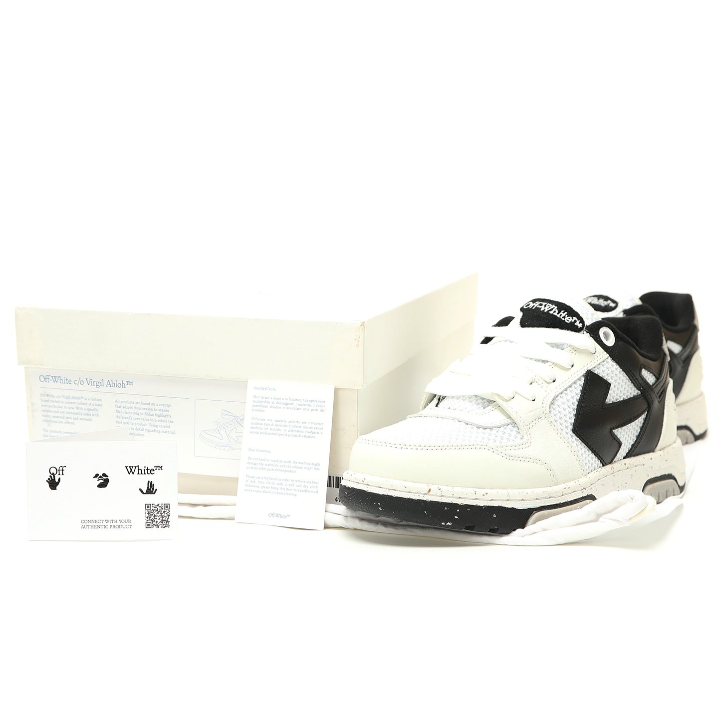 Off-White™ "Out Of Office" OOO Sneaker   White/Black