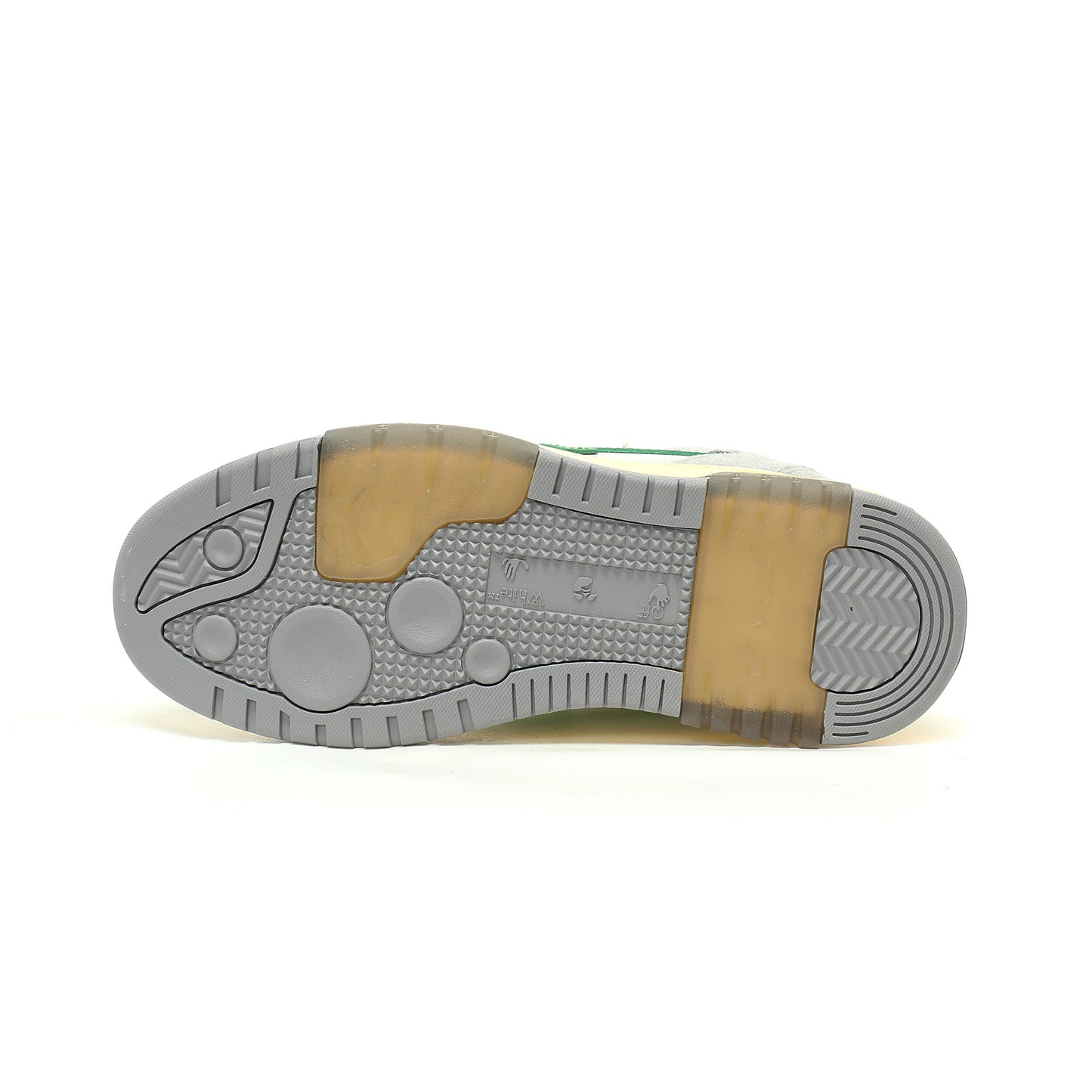 Off-White™ "Out Of Office" OOO Sneaker   Grey/Green