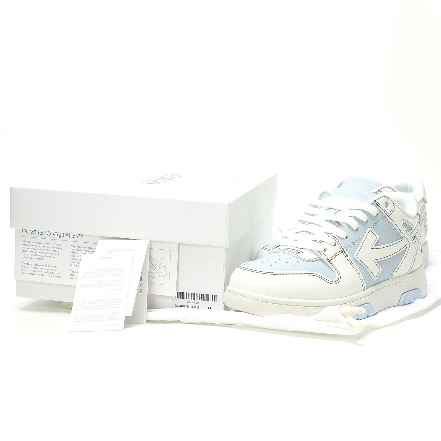 Off-White™ "Out Of Office" OOO Sneaker  White / Blue