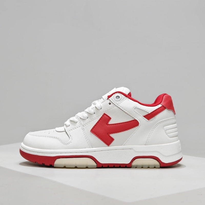 Off-White™ "Out Of Office" OOO Sneaker  White / Red