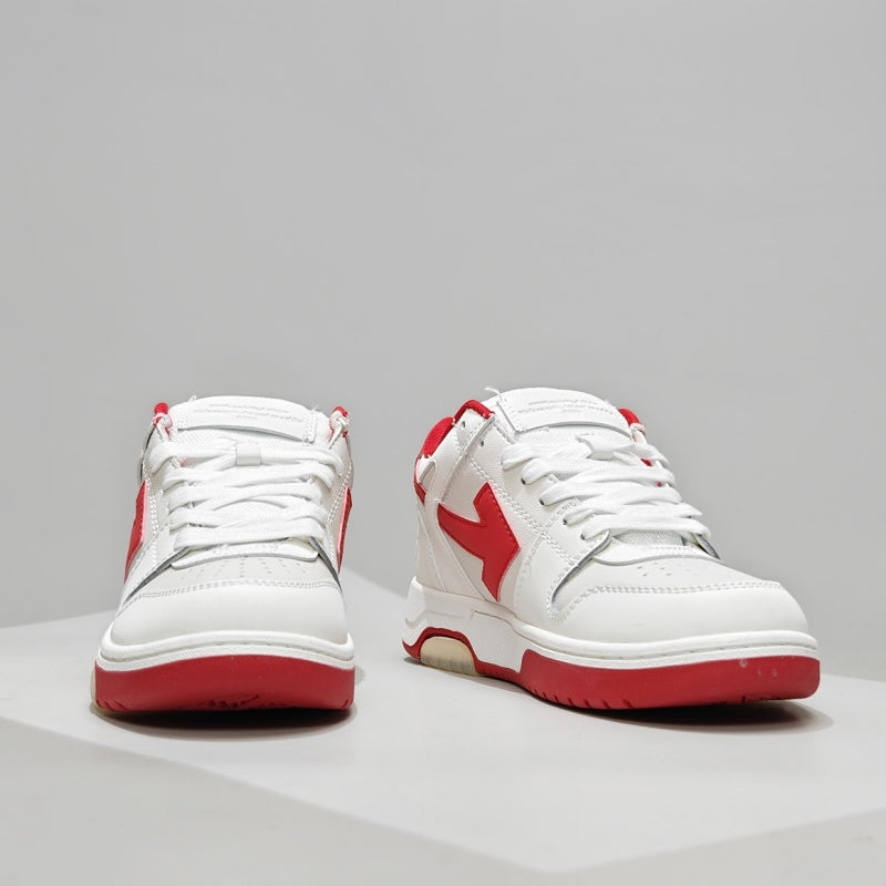 Off-White™ "Out Of Office" OOO Sneaker  White / Red