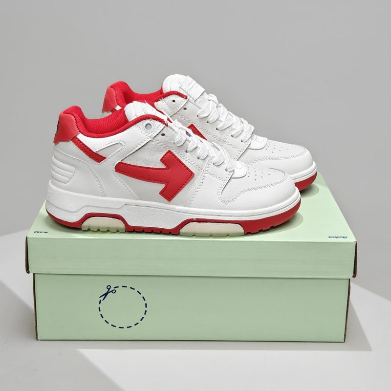 Off-White™ "Out Of Office" OOO Sneaker  White / Red
