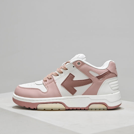 Off-White™ "Out Of Office" OOO Sneaker   White/Pink