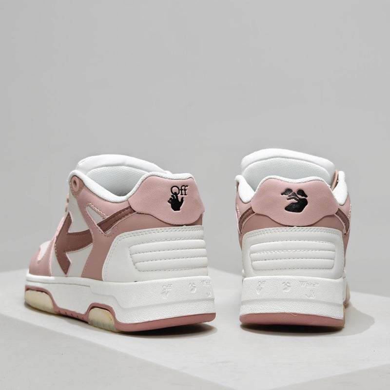 Off-White™ "Out Of Office" OOO Sneaker   White/Pink