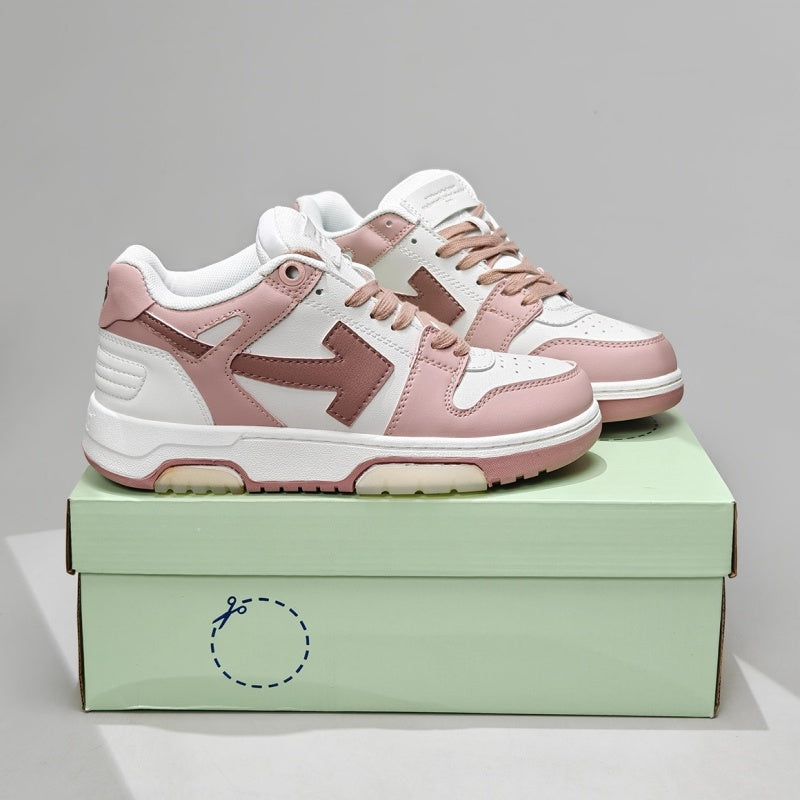Off-White™ "Out Of Office" OOO Sneaker   White/Pink