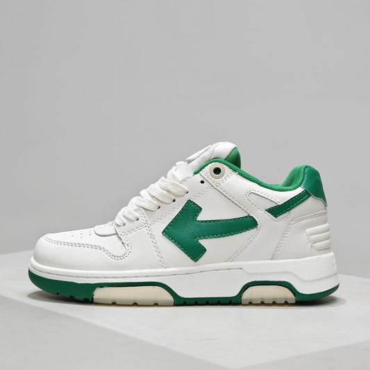 Off-White™ "Out Of Office" OOO Sneaker   White/Green