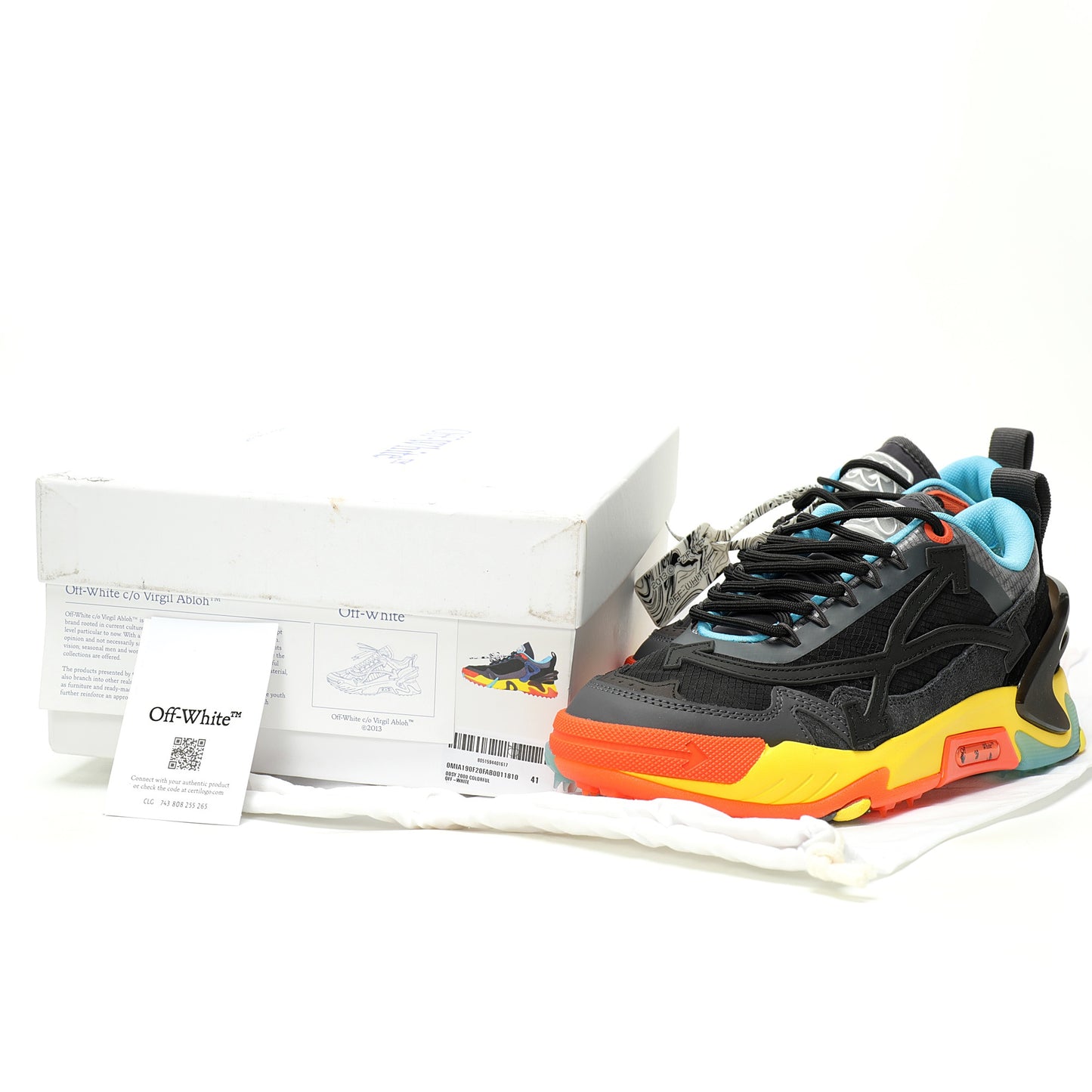 Off-White™ ODSY-2000 "Chunky Arrow" Sneaker   Black / Yellow