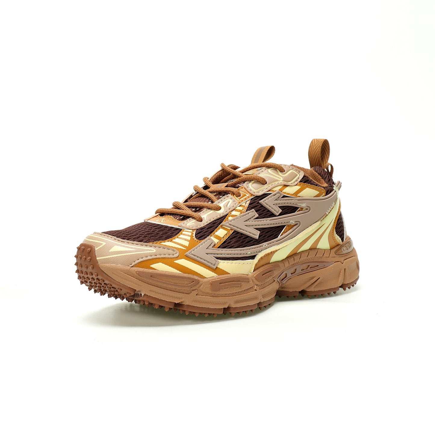 Off-White™ "Be Right Back" Sneaker — BRB   Brown/Yellow